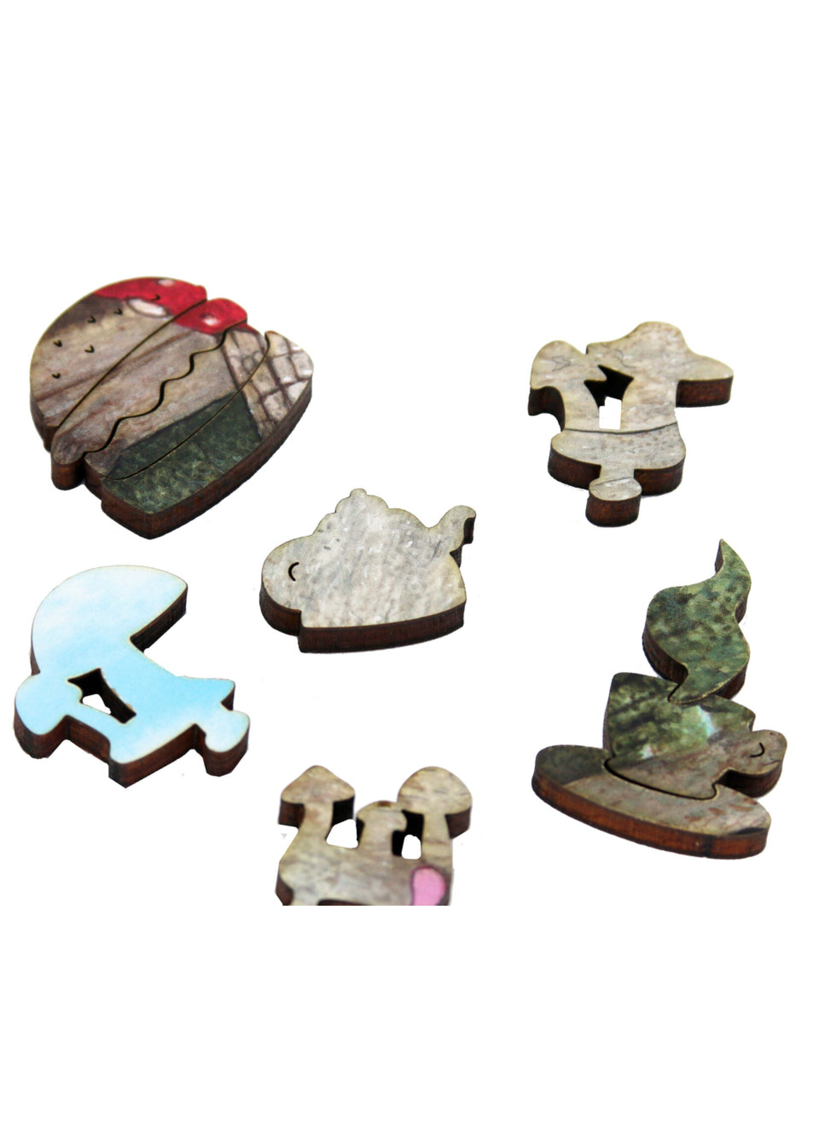 Artifact Puzzles Kristian Adam "Shroom Town" Wooden Jigsaw Puzzle