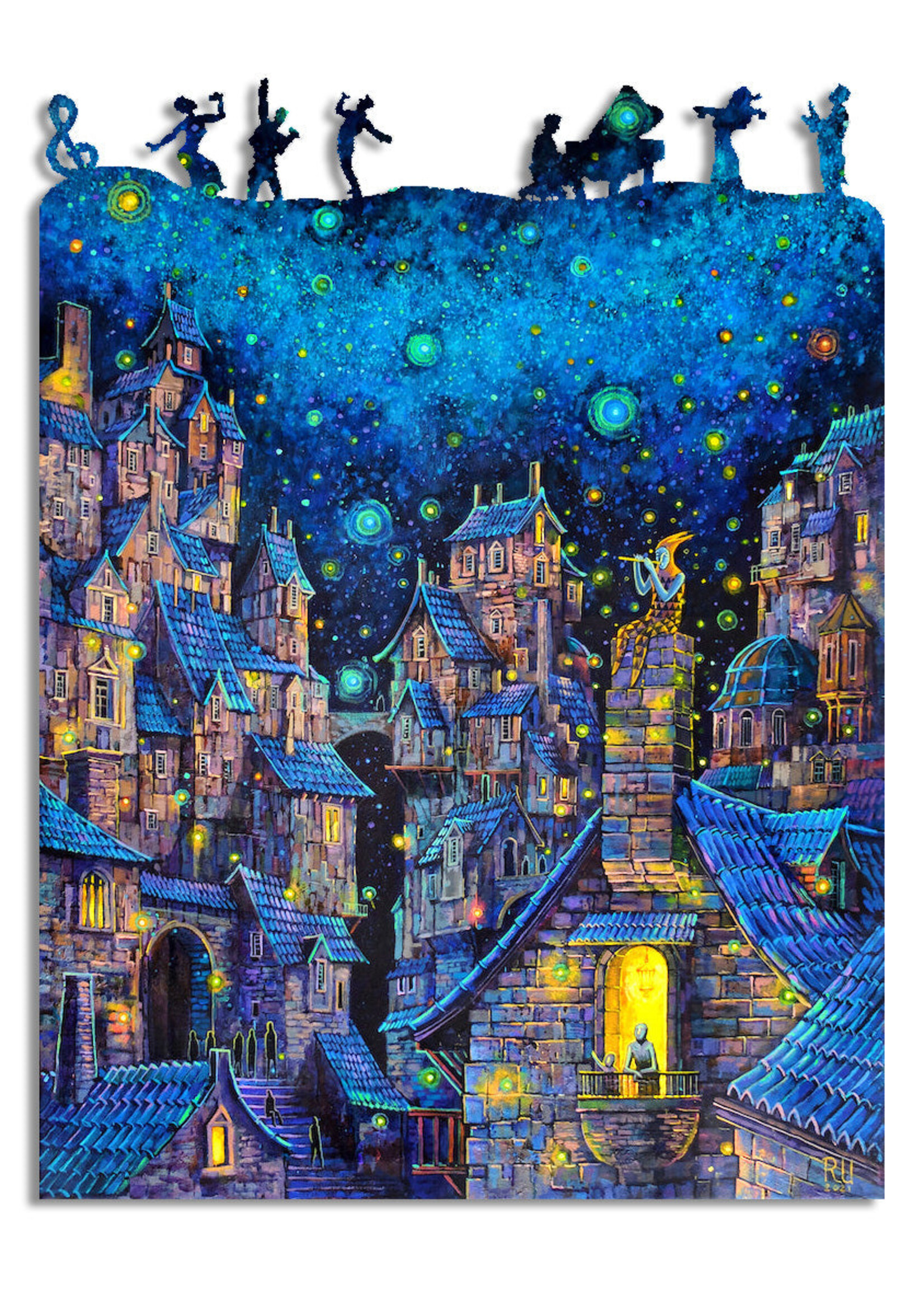 Artifact Puzzles "Night Concert" - Roch Urbaniak - Wooden Jigsaw Puzzle