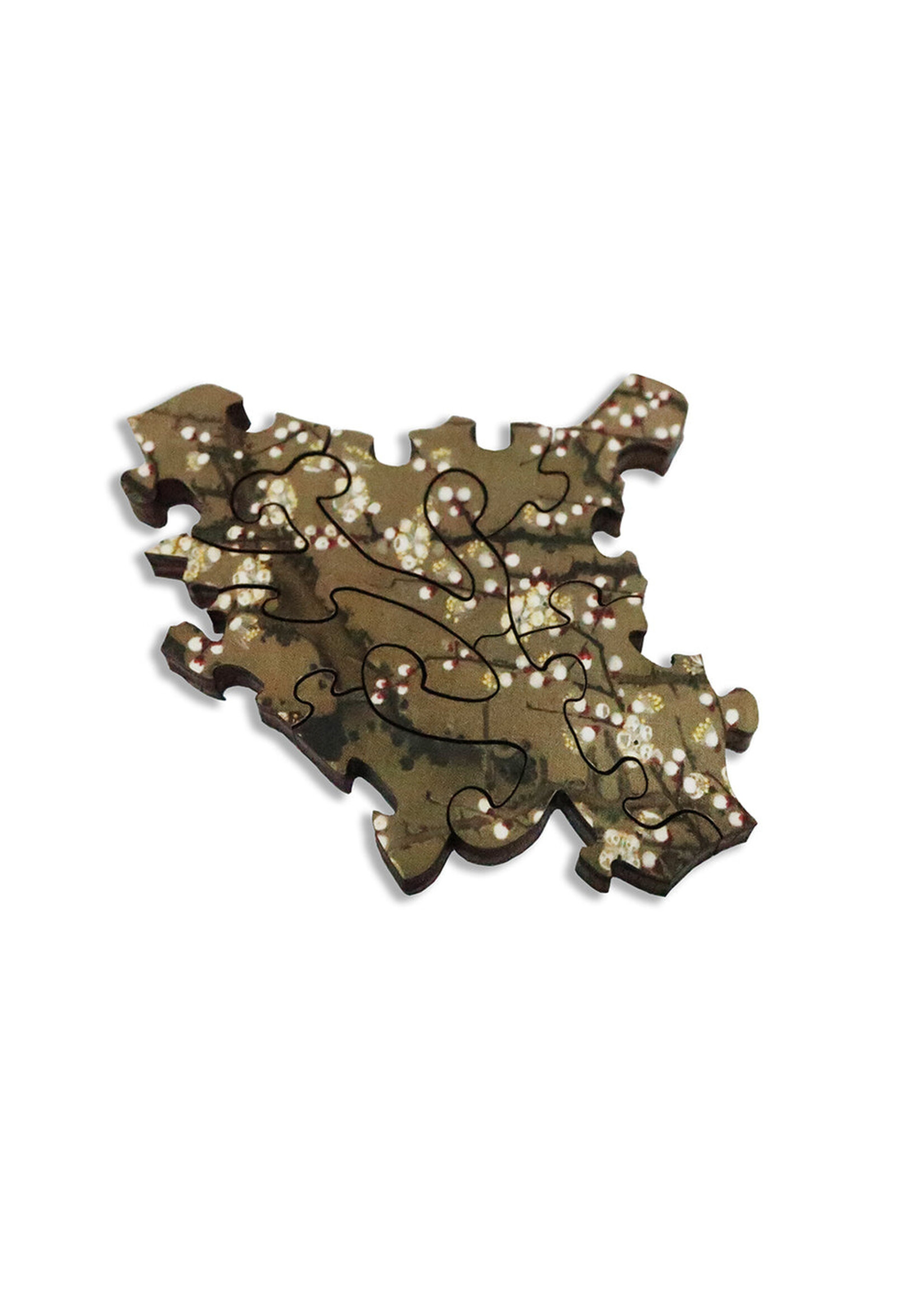 Artifact Puzzles Ito Jakuchu "Plum Blossoms" Artifact Wooden Jigsaw Puzzle