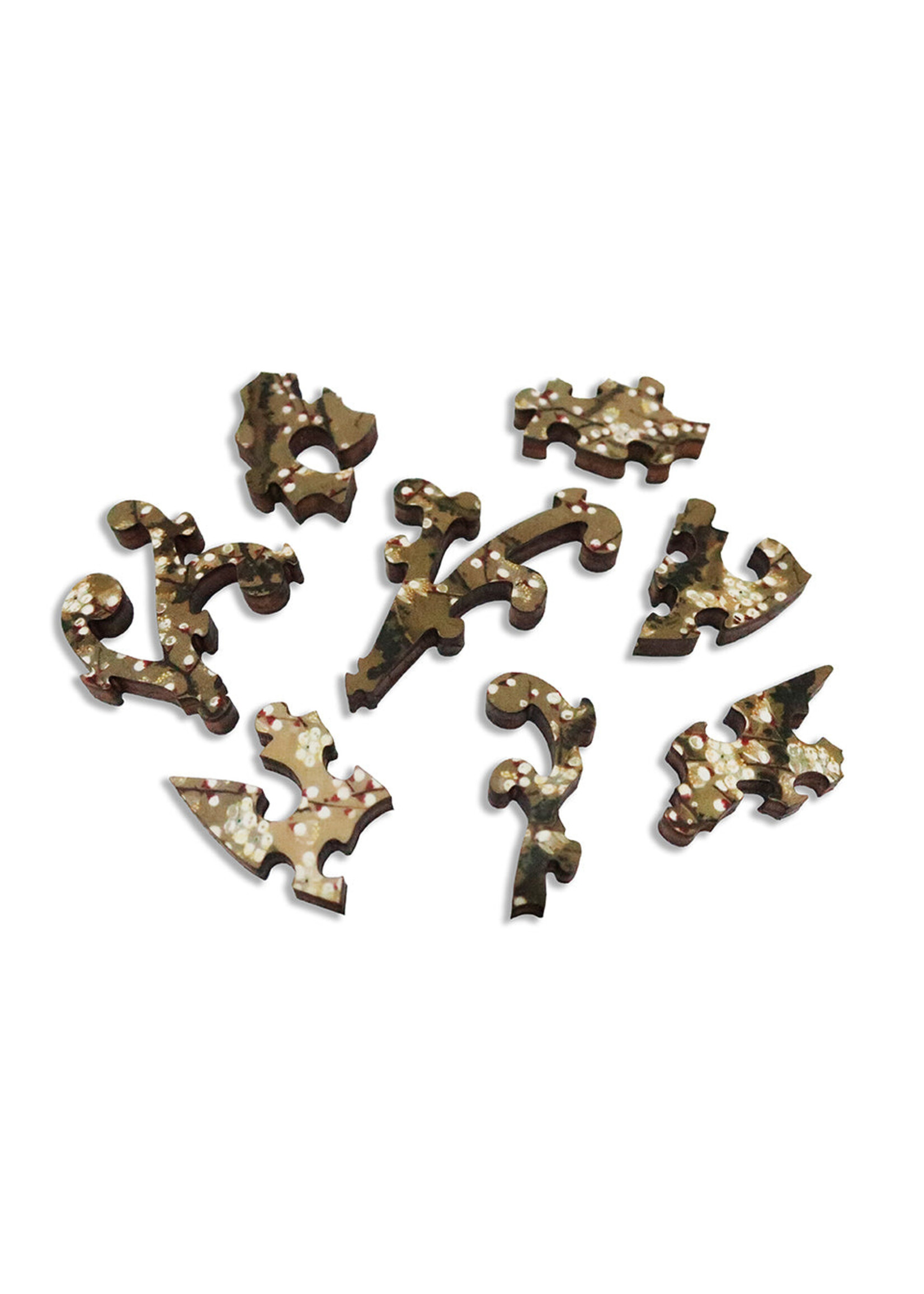 Artifact Puzzles Ito Jakuchu "Plum Blossoms" Artifact Wooden Jigsaw Puzzle