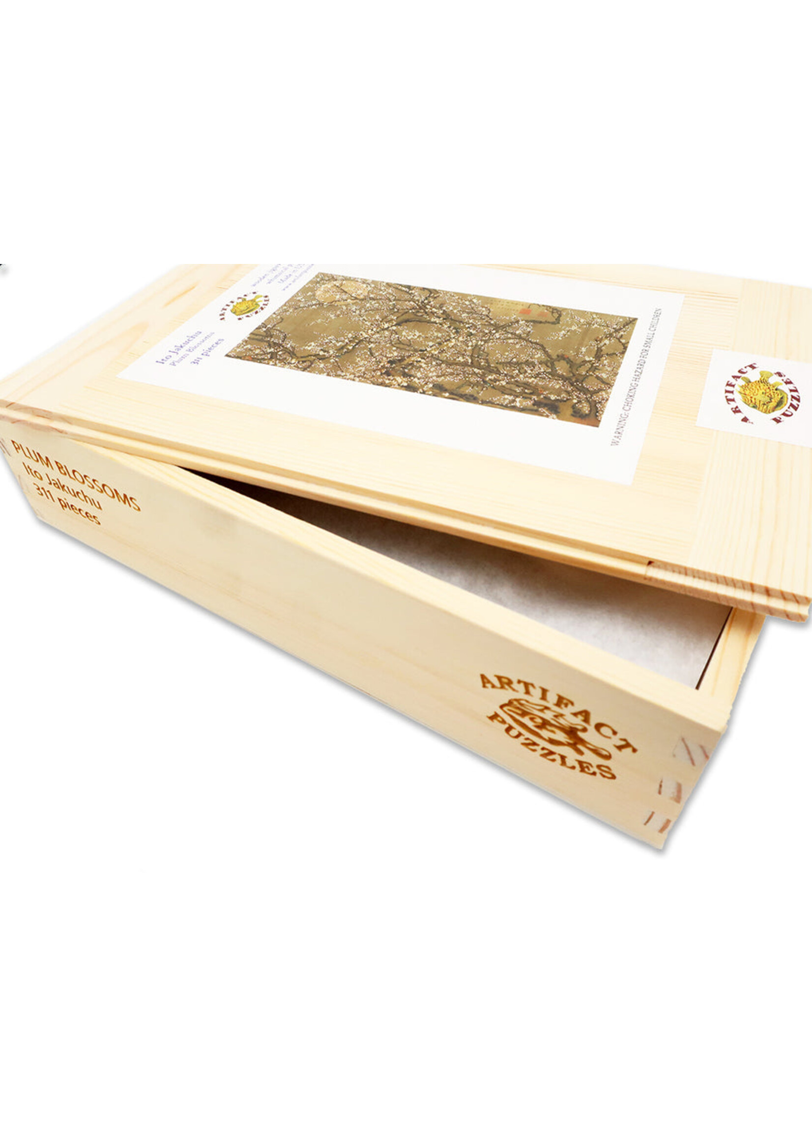 Artifact Puzzles Ito Jakuchu "Plum Blossoms" Artifact Wooden Jigsaw Puzzle