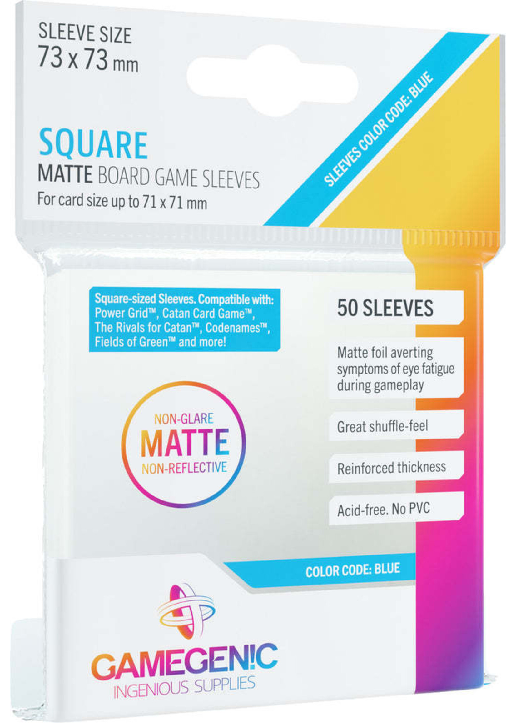 Gamegenic Matte Sleeves: Square (73 x 73mm)
