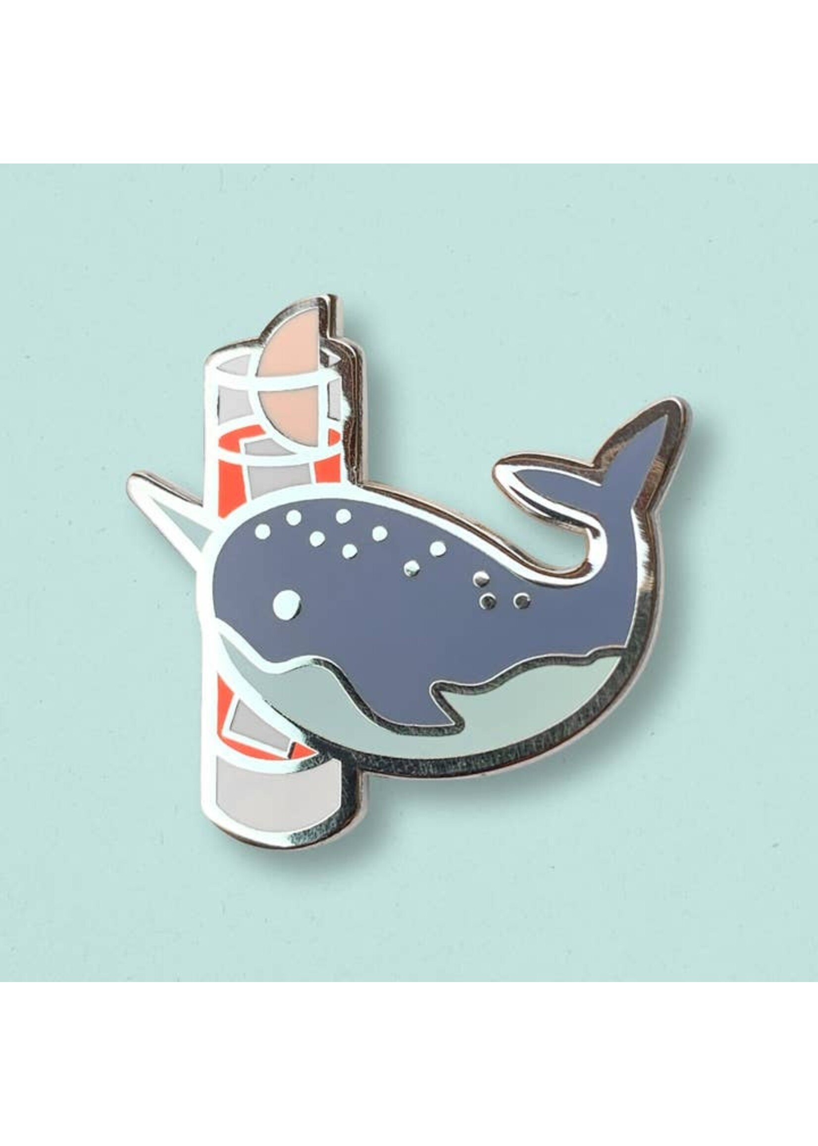 Cocktail Critters Narwhal x Paloma Pin