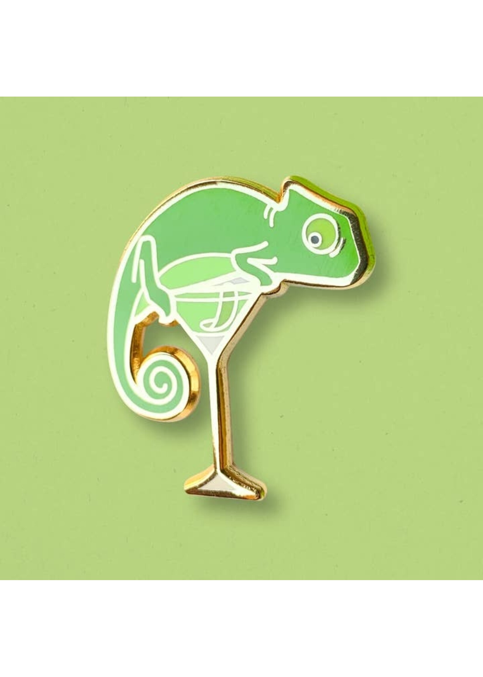 Cocktail Critters Chameleon's Last Word Pin