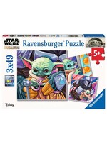Ravensburger "Grogu Moments" 3 x 49 Piece Puzzles