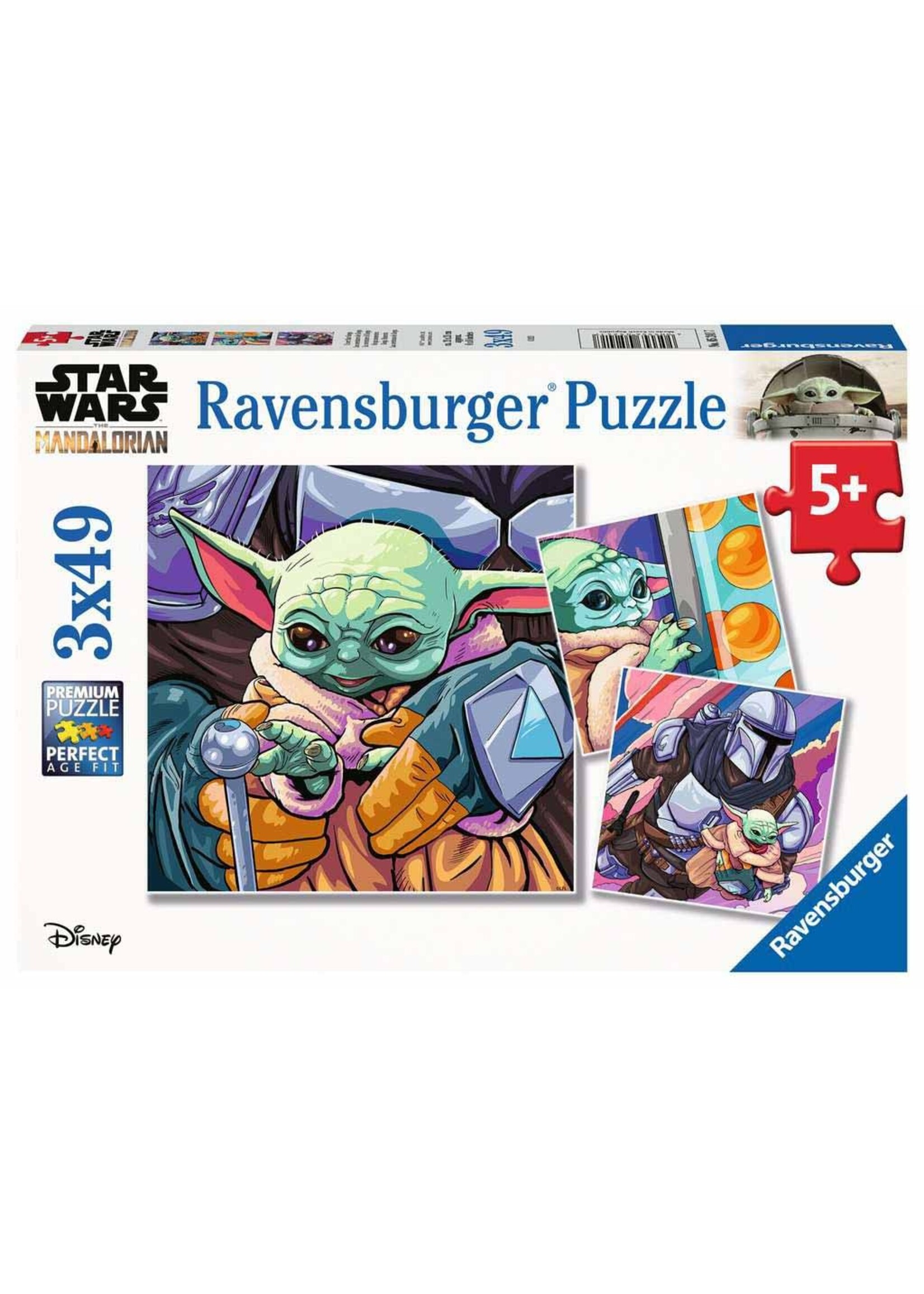 Ravensburger "Grogu Moments" 3 x 49 Piece Puzzles