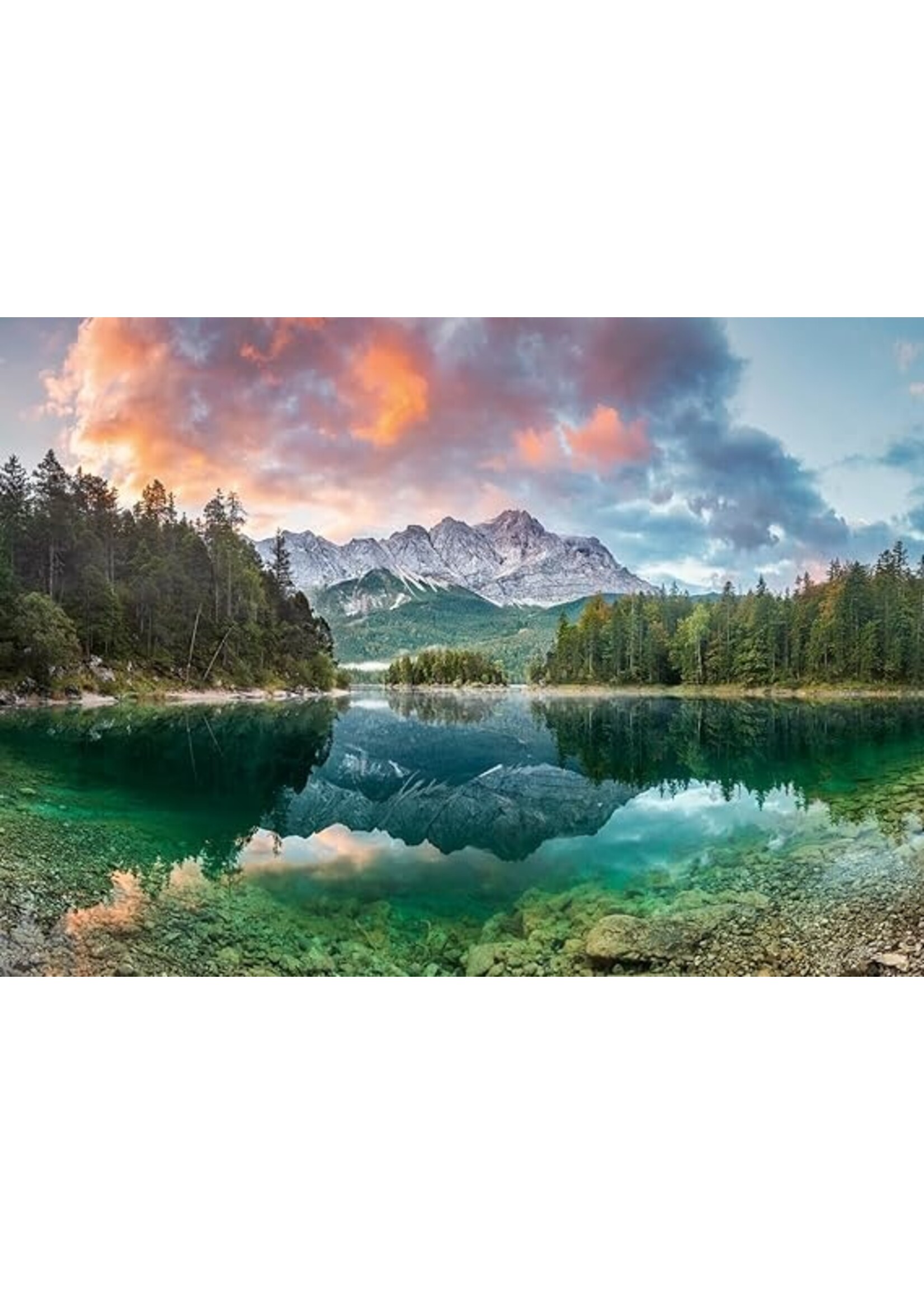 Ravensburger "Zugspitze at the Eibsee" 1000 Piece Puzzle