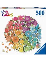 Ravensburger "Flowers" 500 Piece Round Puzzle