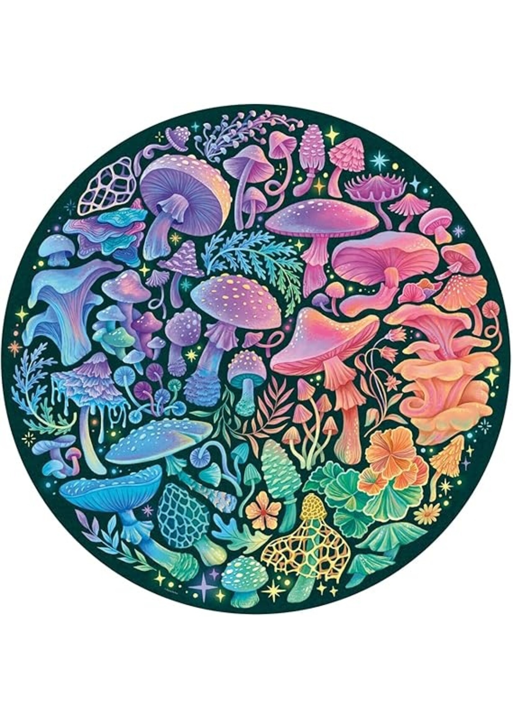 Ravensburger "Mushrooms" Round 500 Piece Puzzle