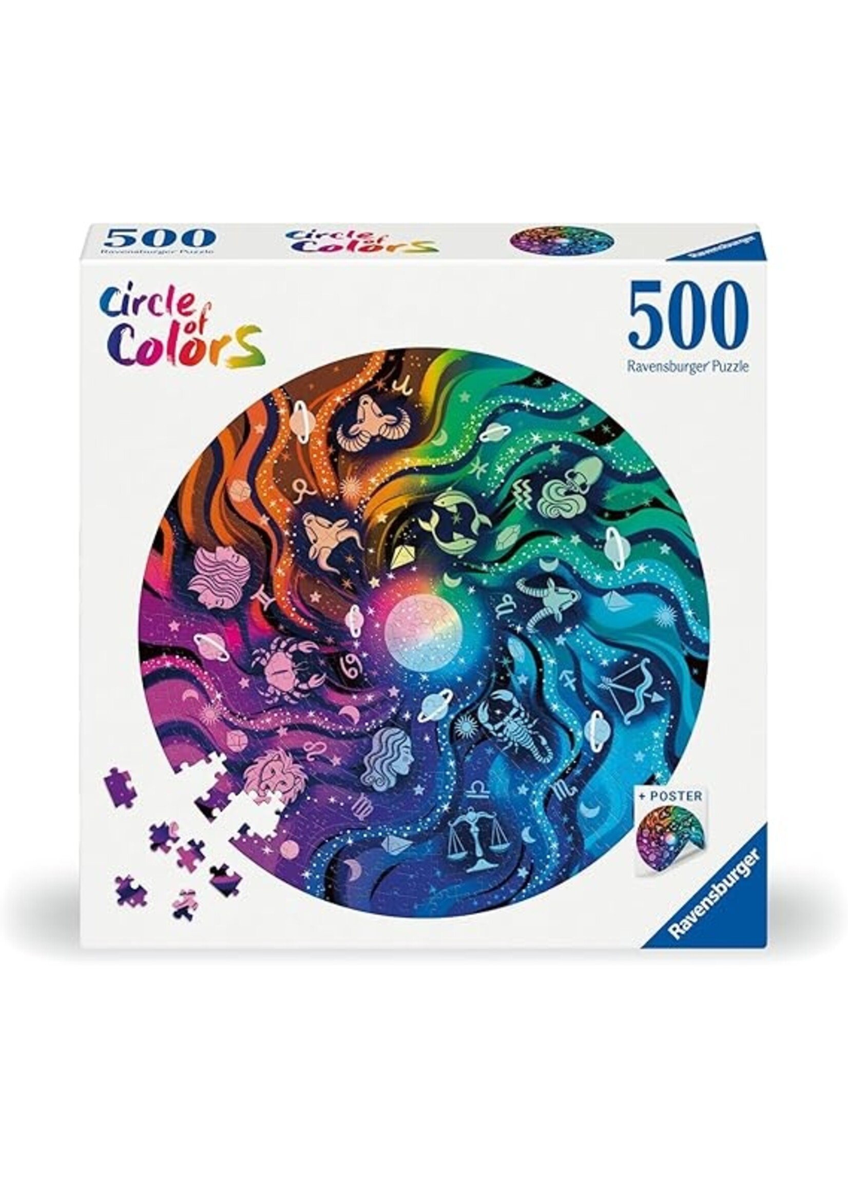 Ravensburger Astrology Round 500 Piece Puzzle
