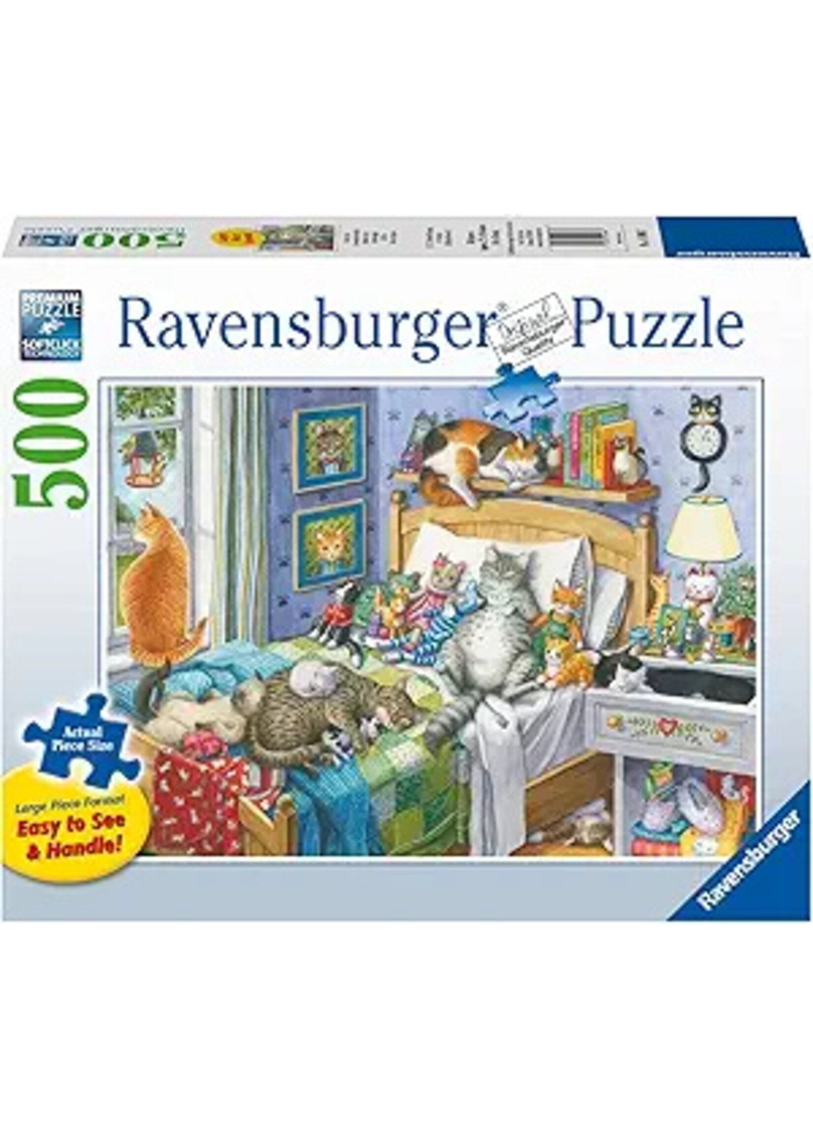 Ravensburger "Cat Nap" 500 Piece Large Format Puzzle