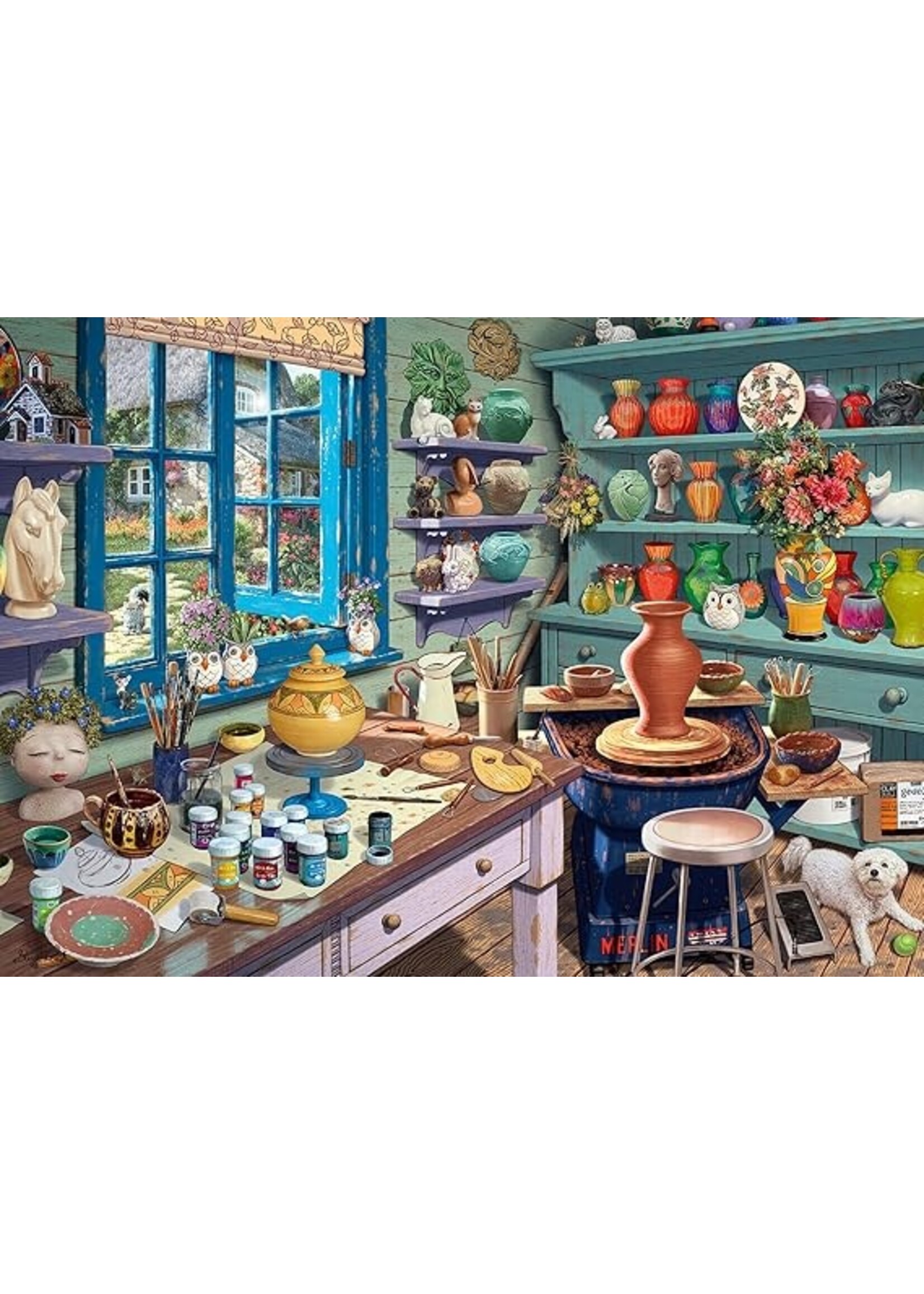 Ravensburger "Pottery Studio Sanctuary" 500 Piece Large Format Puzzle