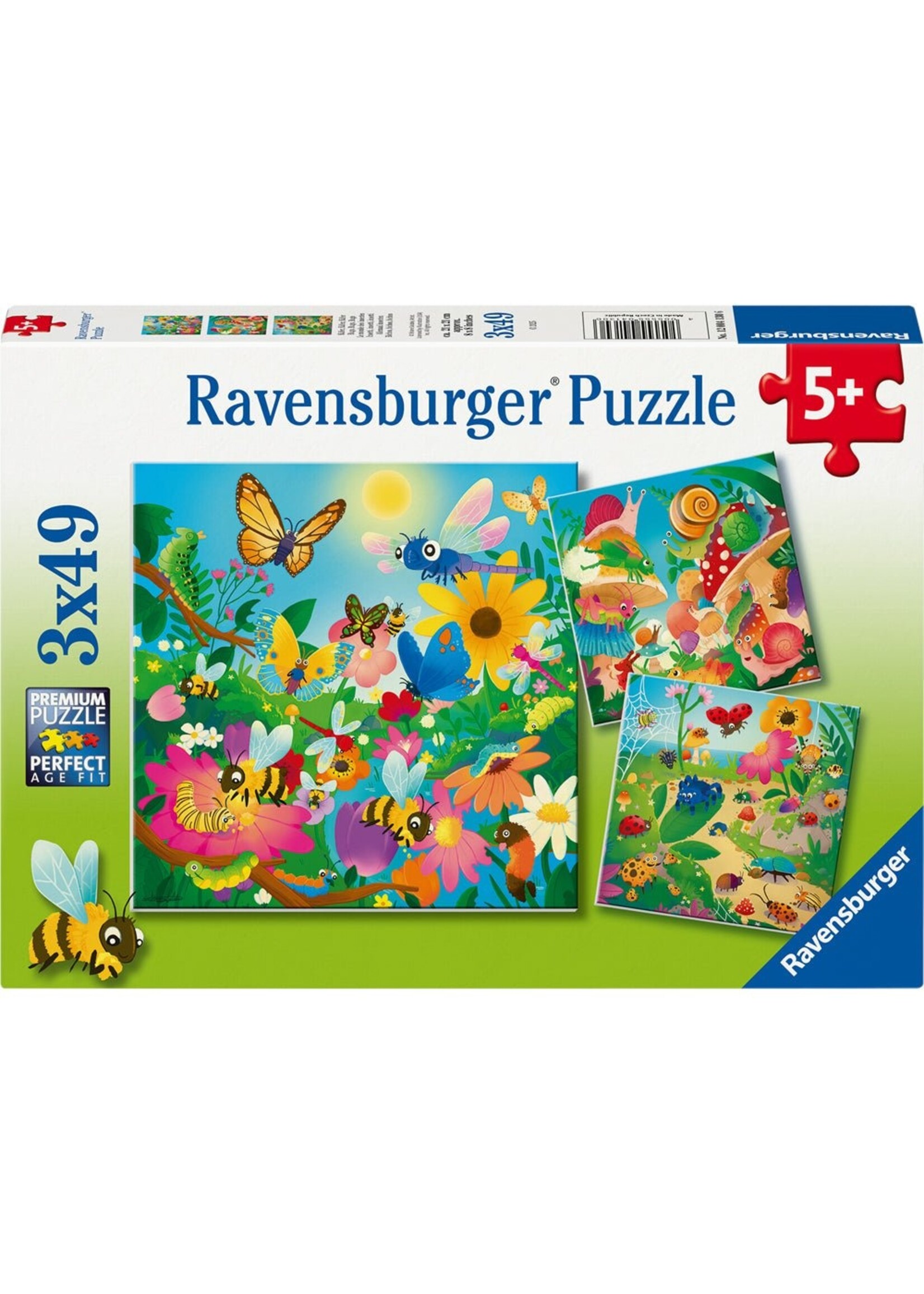 Ravensburger "Bugs Bugs Bugs" 3x 49 Piece Puzzles