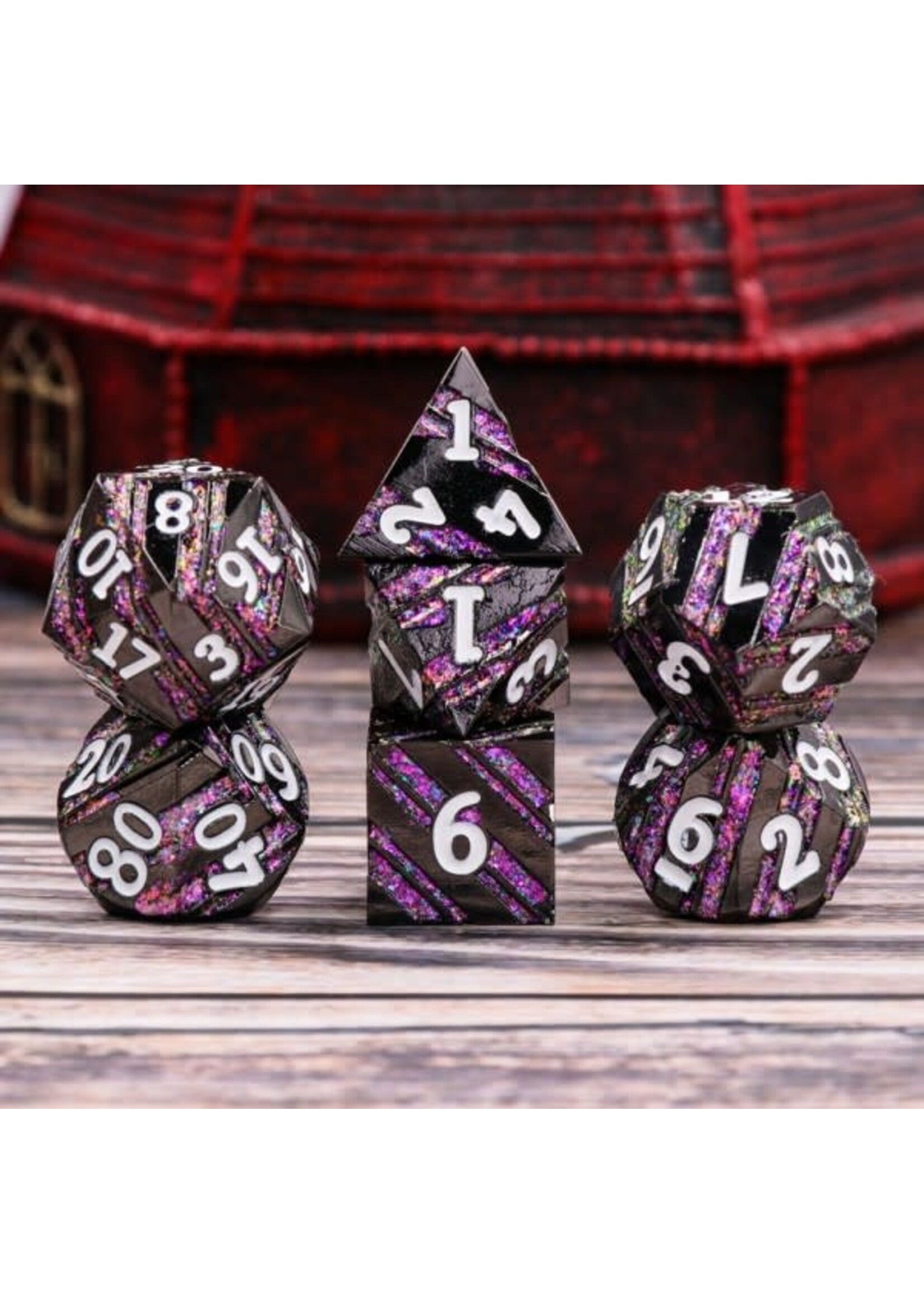 HD Dice The Manifest (Purple) Metal 7 Piece RPG Set