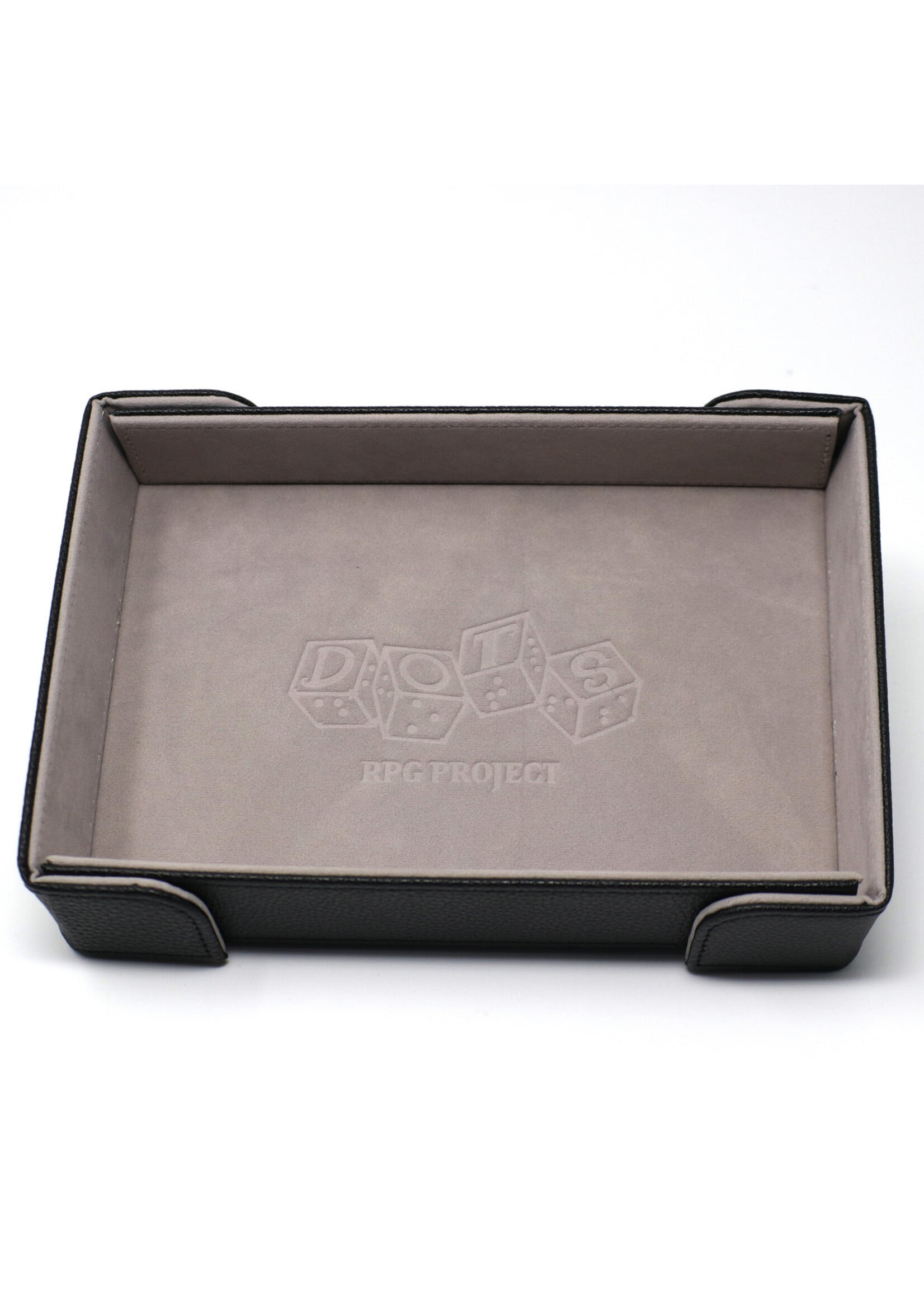 Die Hard Dice Magnetic Rectangle Tray - DOTS RPG Project - Gray Velvet