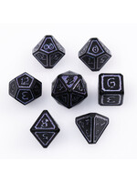 Die Hard Dice 7pc Metal RPG Dice - Mages Guild - Necromancy