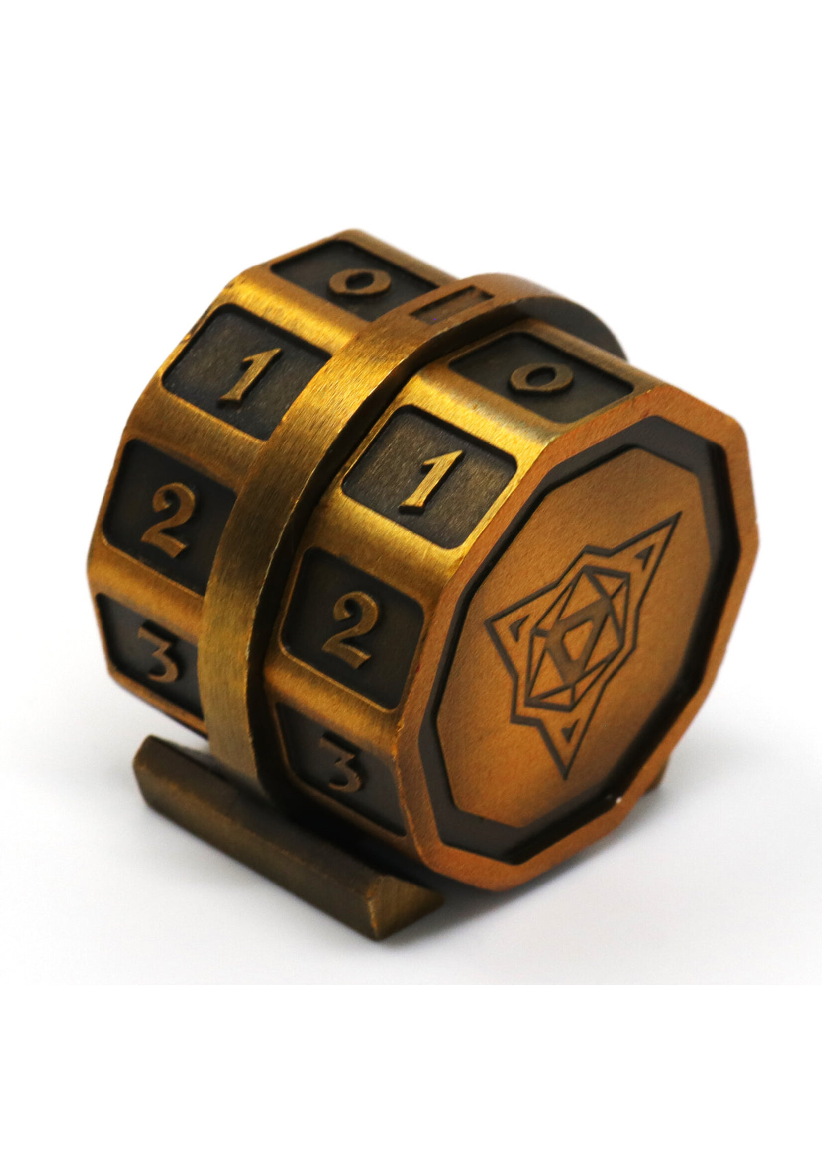 Die Hard Dice LifeLink Counter - Battleworn Gold