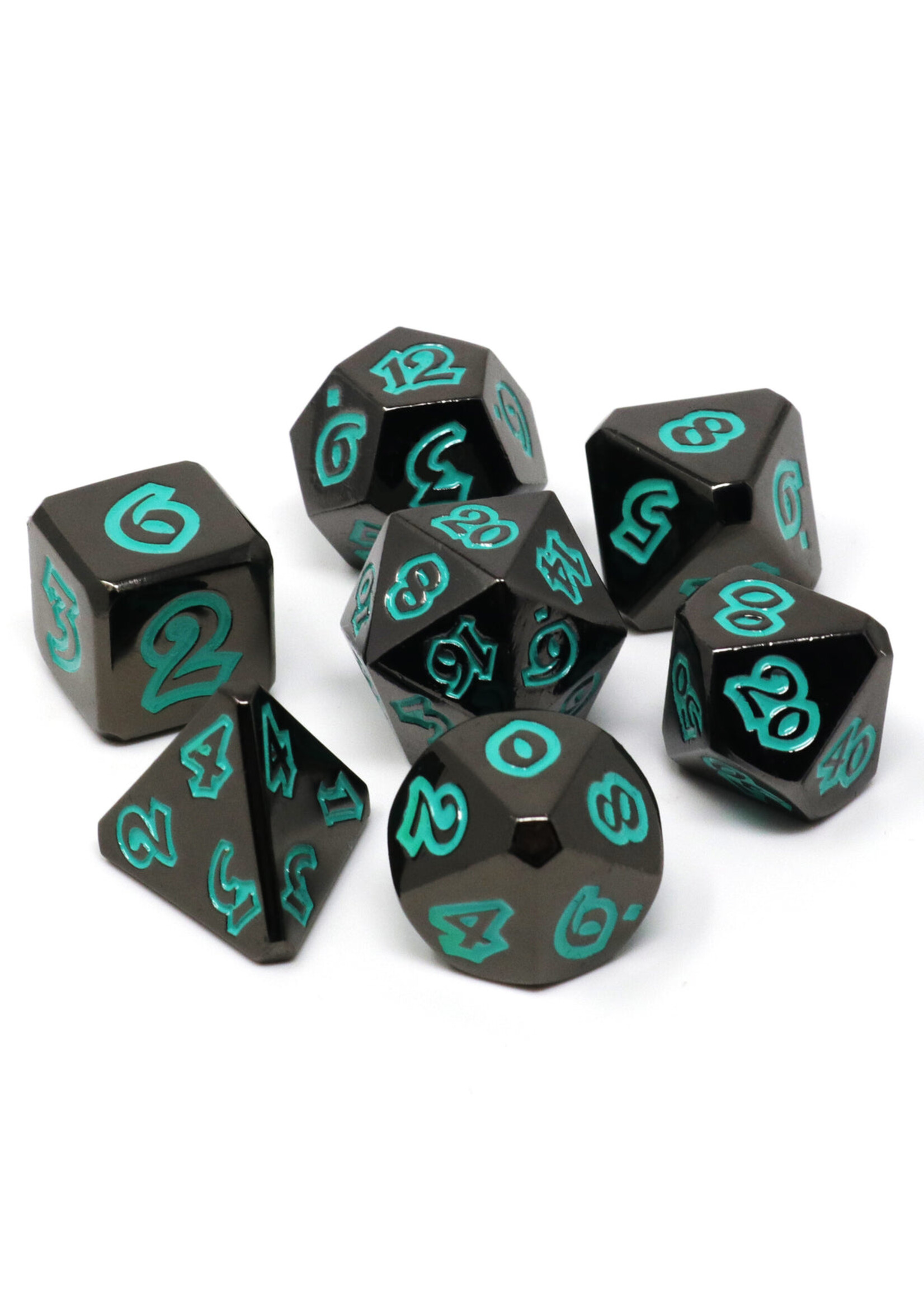 Die Hard Dice 7pc Metal RPG Set - Lumina Forbidden Lagoon