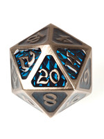Die Hard Dice Dire Metal D20 - Drakona Gemtooth - Batholain