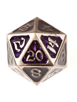 Die Hard Dice Dire Metal D20 - Drakona Gemtooth - Edohain