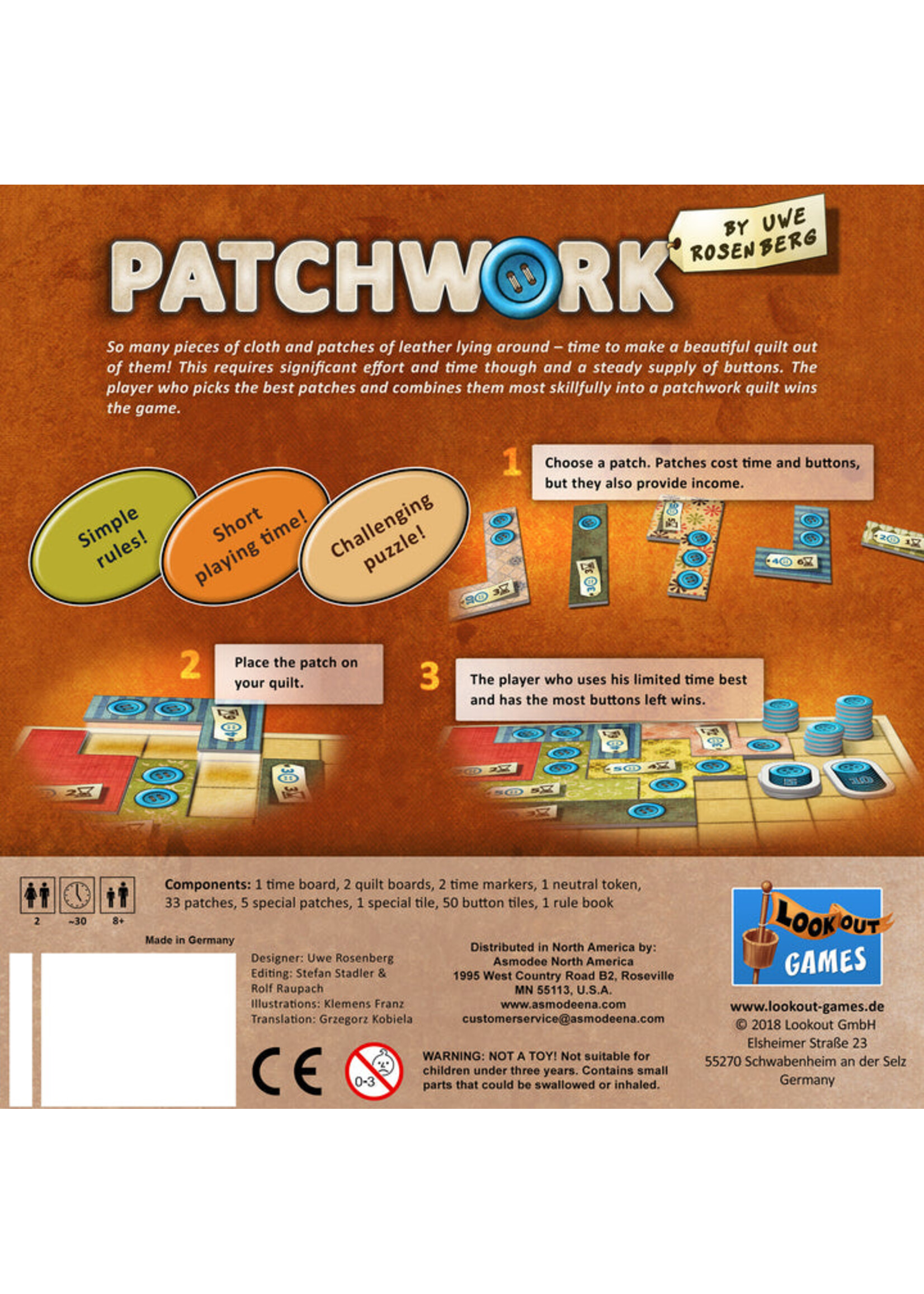 Lookout Games Patchwork Original