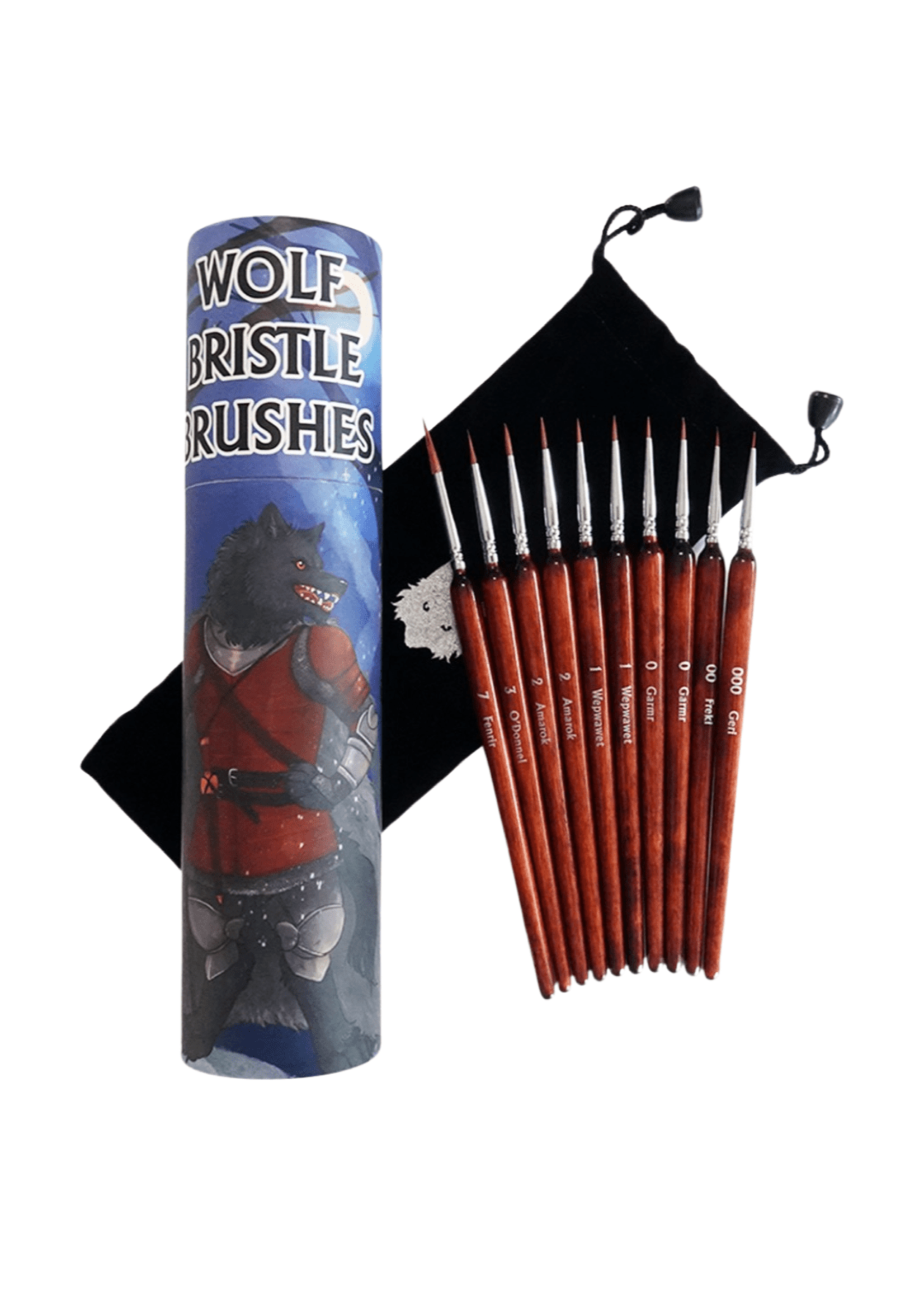 Dirty Down Wolf Bristle  Brush Set - Chronicle Cards