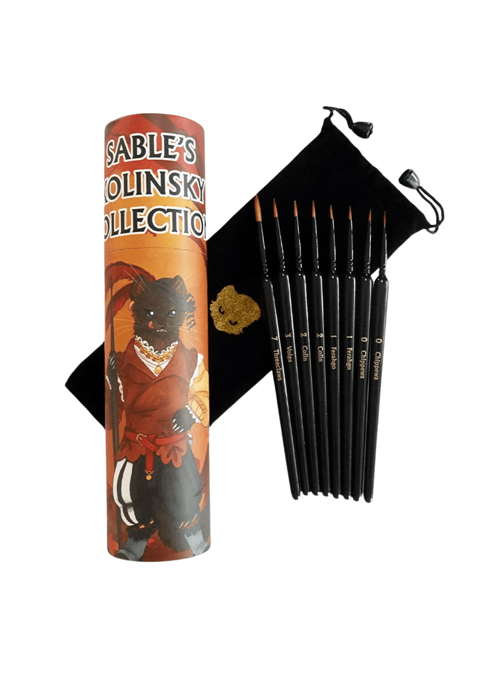 Dirty Down Kolinkski Sable Brush Set - Chronicle Cards