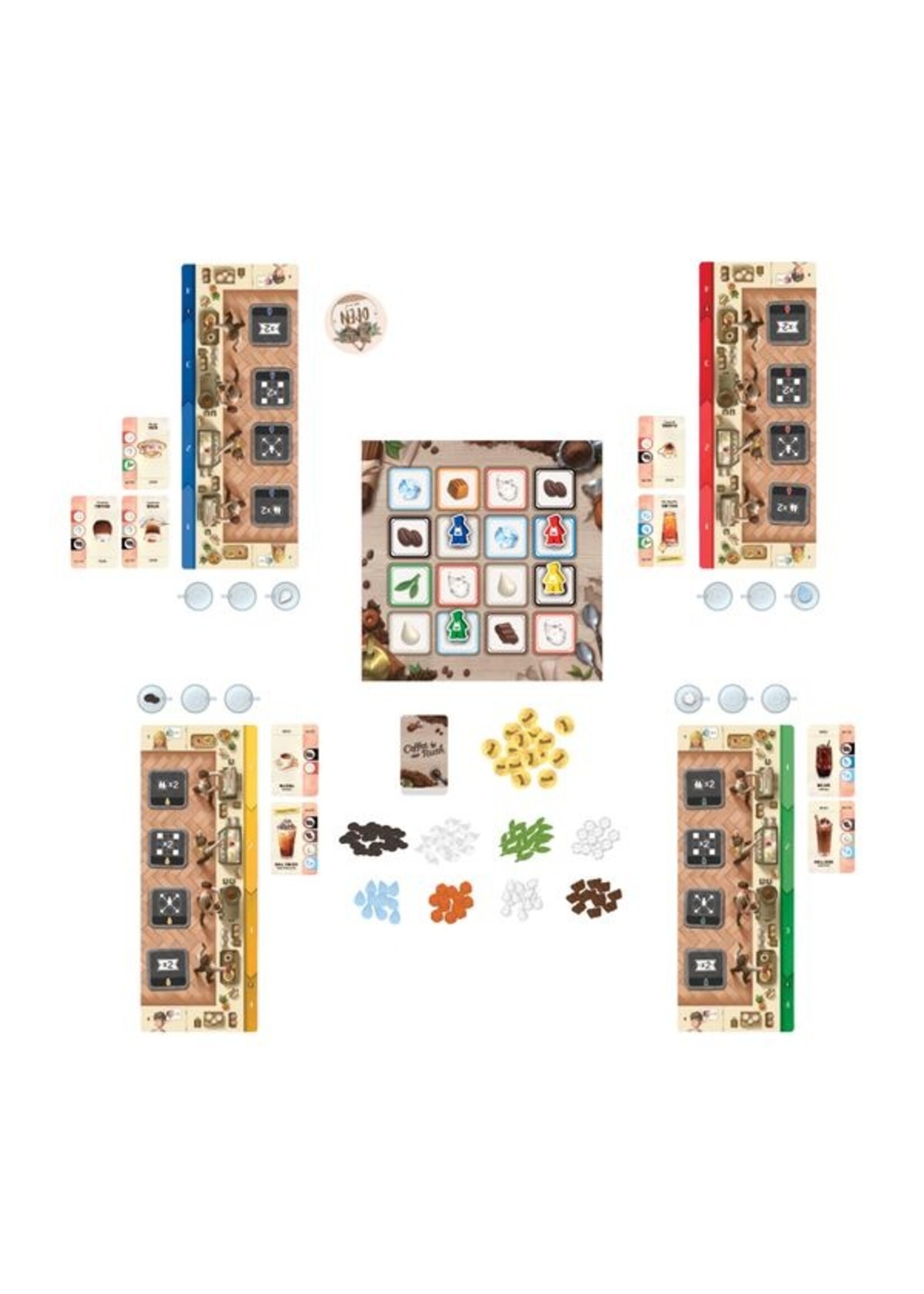 Korea Board Games Coffee Rush: The Base Game