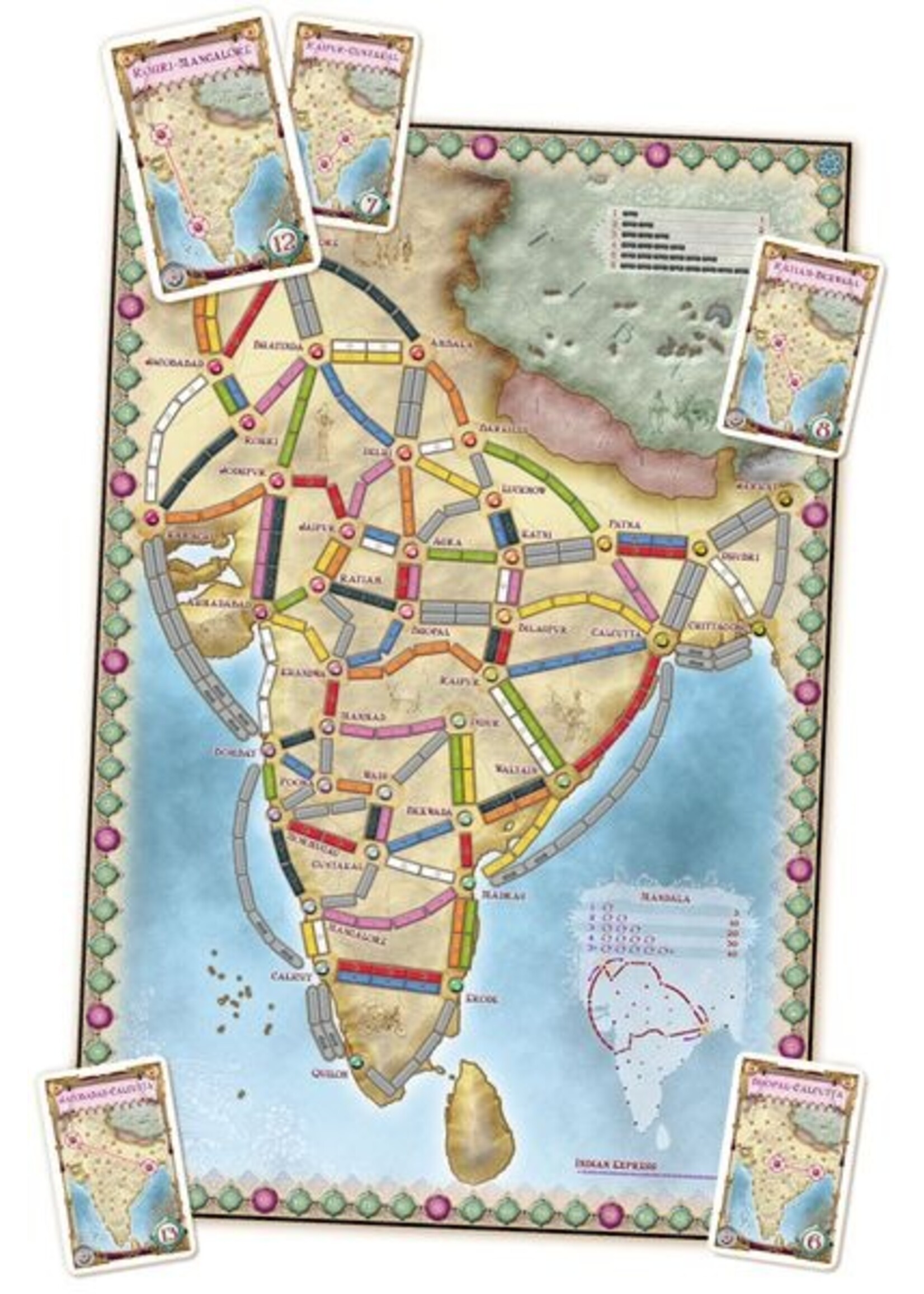 Days of Wonder Ticket to Ride: India Map Collection 2