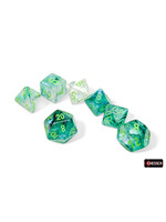 Chessex Chessex Dice 7-Set Borealis: Kelp / Light Green Luminary Set