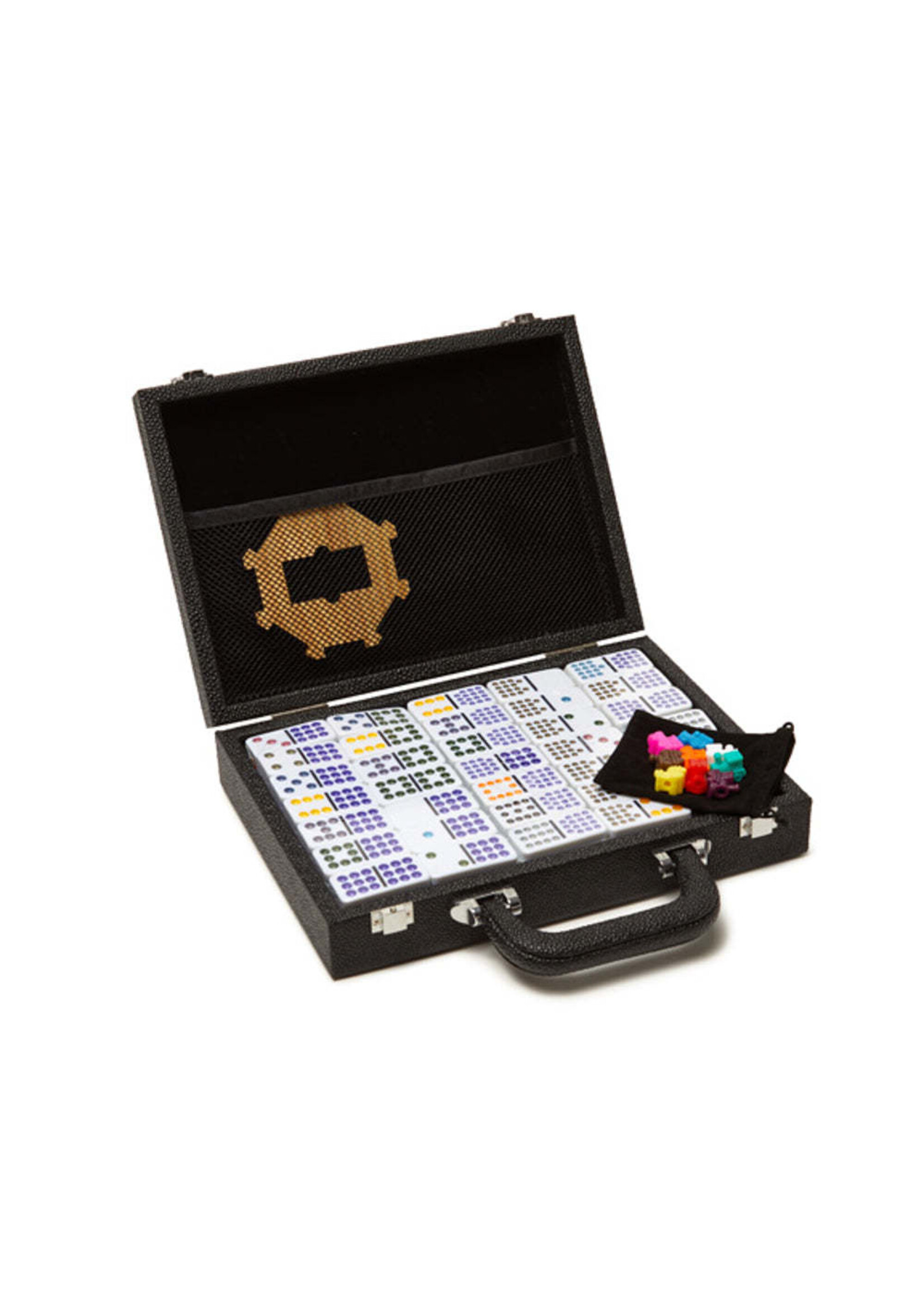 Brouk & Co. Mexican Train Dominoes Set (Black)