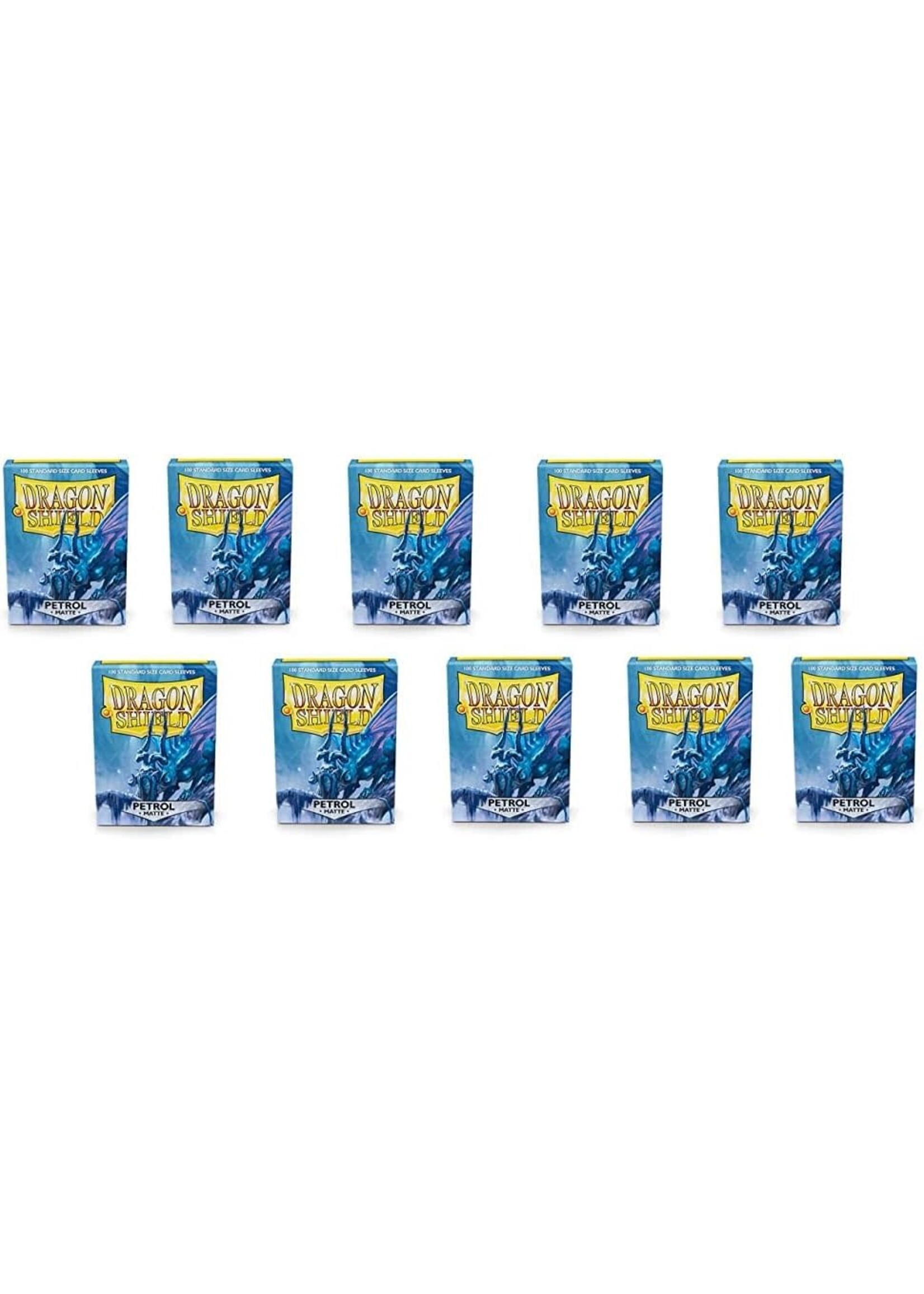 Dragon Shield Dragon Shield Standard-Size Matte Sleeves Petrol Bundle(10  Packs of 100 Sleeves Each)
