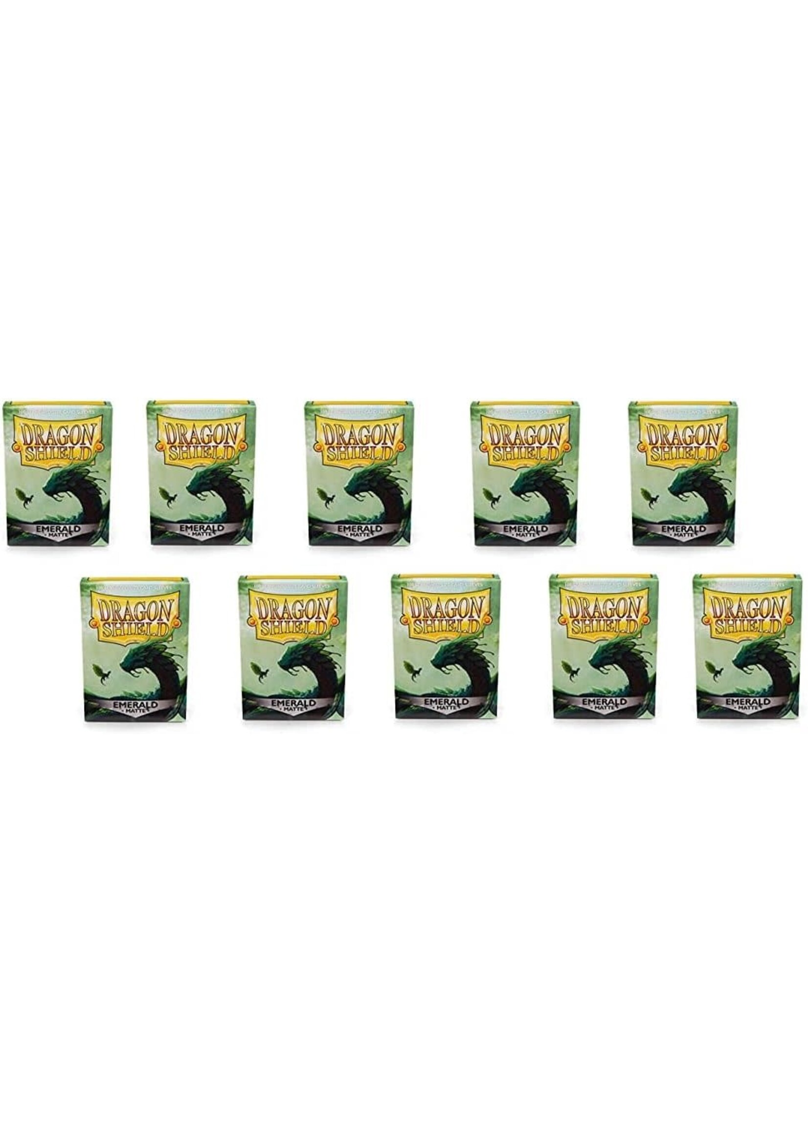 Dragon Shield Dragon Shield Standard-Size Matte Sleeves Emerald Bundle(10  Packs of 100 Sleeves Each)
