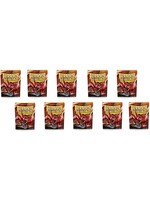 Dragon Shield Dragon Shield Standard-Size Matte Sleeves Ruby Bundle(10  Packs of 100 Sleeves Each)