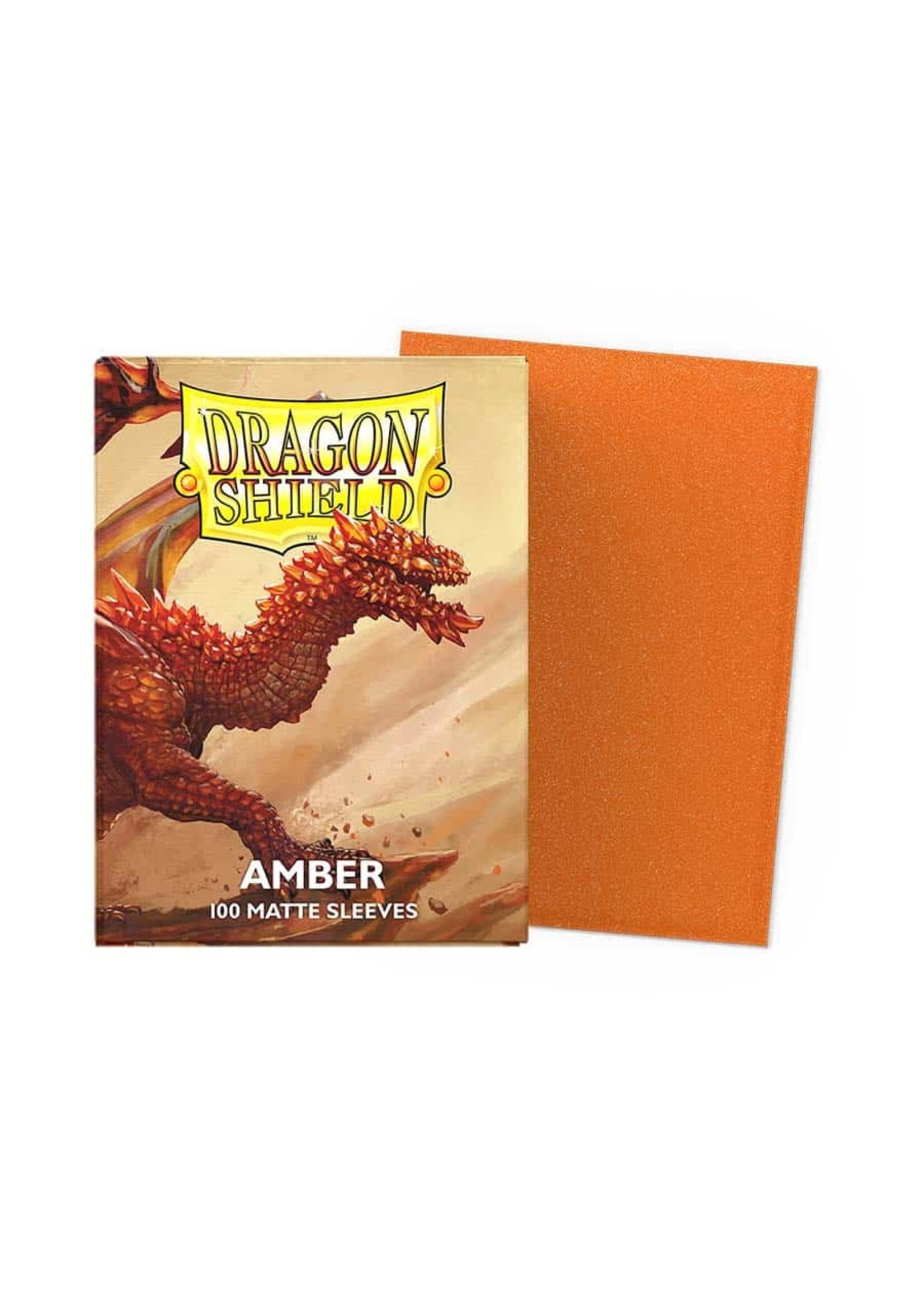 Dragon Shield Dragon Shield Standard-Size Matte Sleeves Amber Bundle(10  Packs of 100 Sleeves Each)