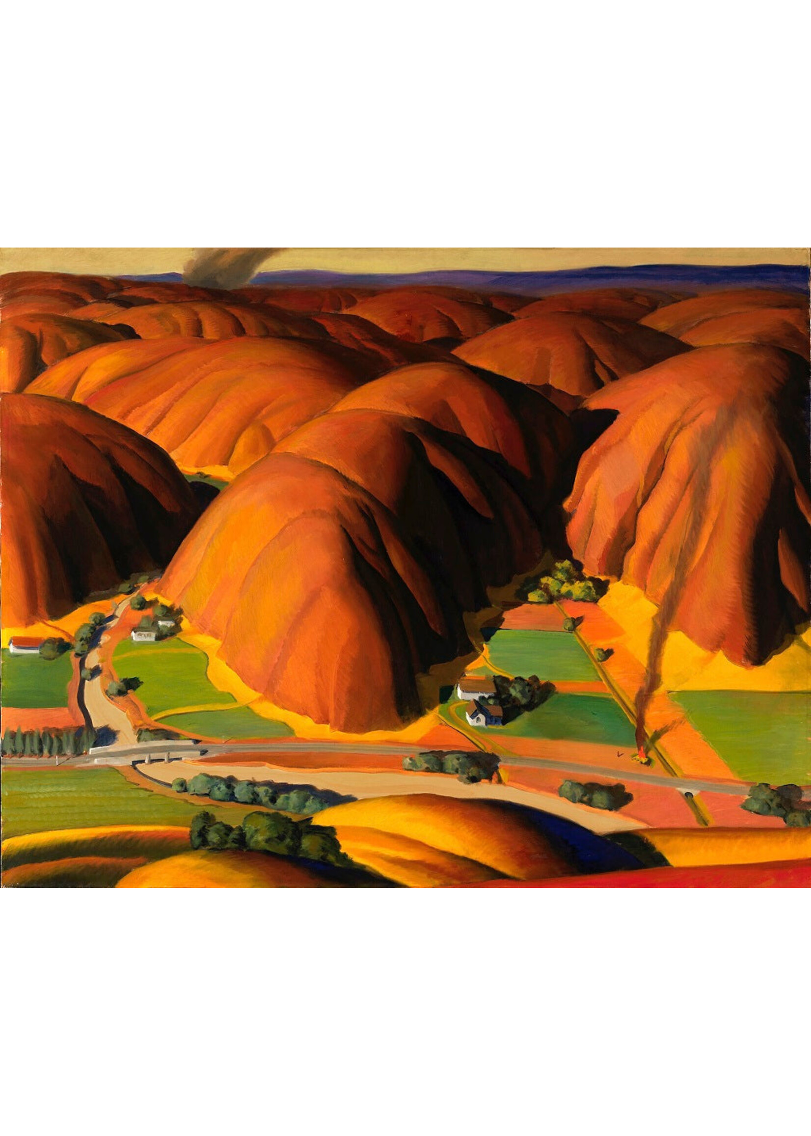 Artifact Puzzles Ross Dickinson "Valley Farms" Wooden Jigsaw Puzzle