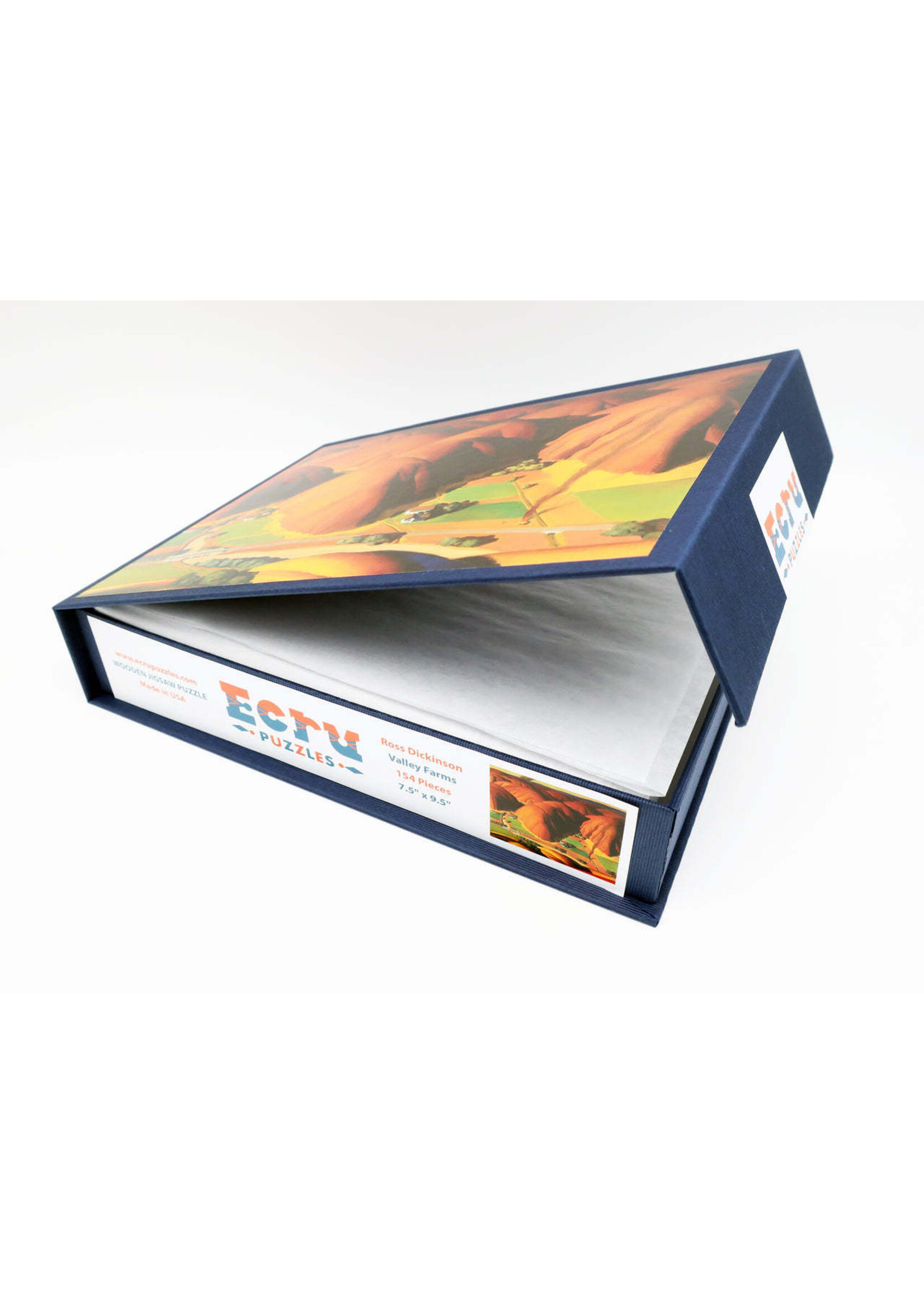 Artifact Puzzles Ross Dickinson "Valley Farms" Wooden Jigsaw Puzzle