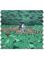 Artifact Puzzles Kawase Hasui "Shiba Benten Pond" Wooden Jigsaw Puzzle