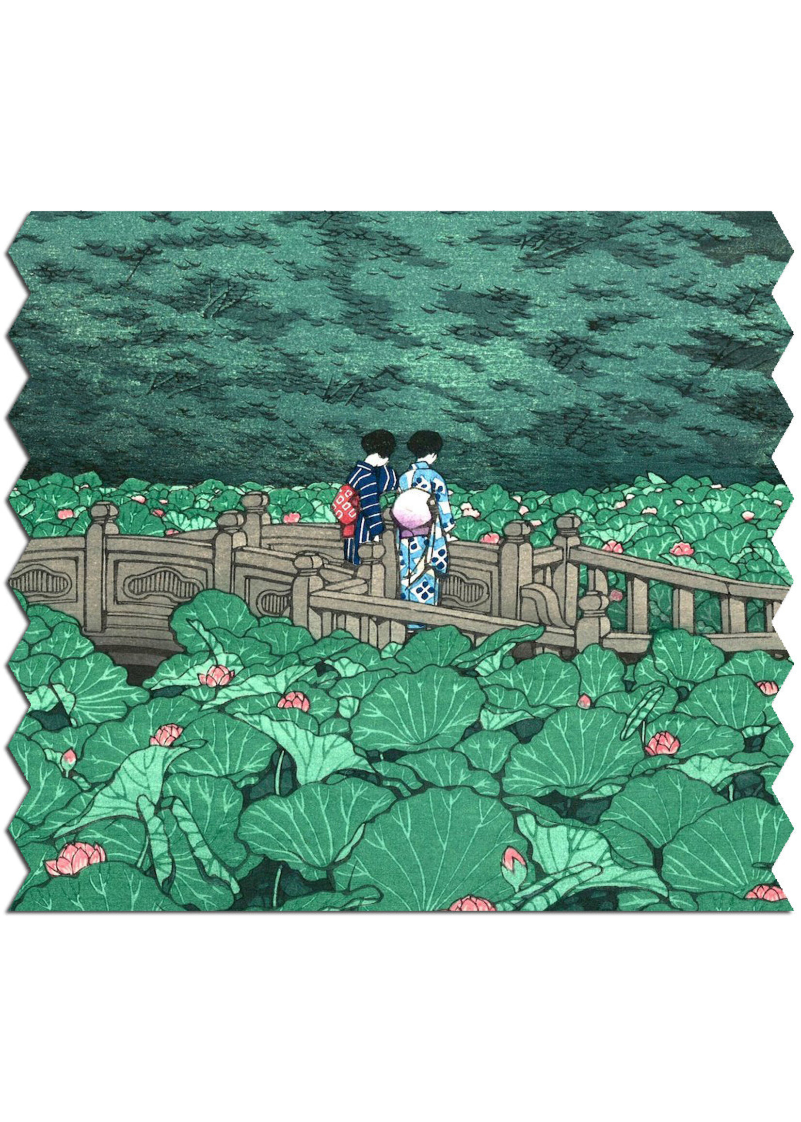 Artifact Puzzles Kawase Hasui "Shiba Benten Pond" Wooden Jigsaw Puzzle