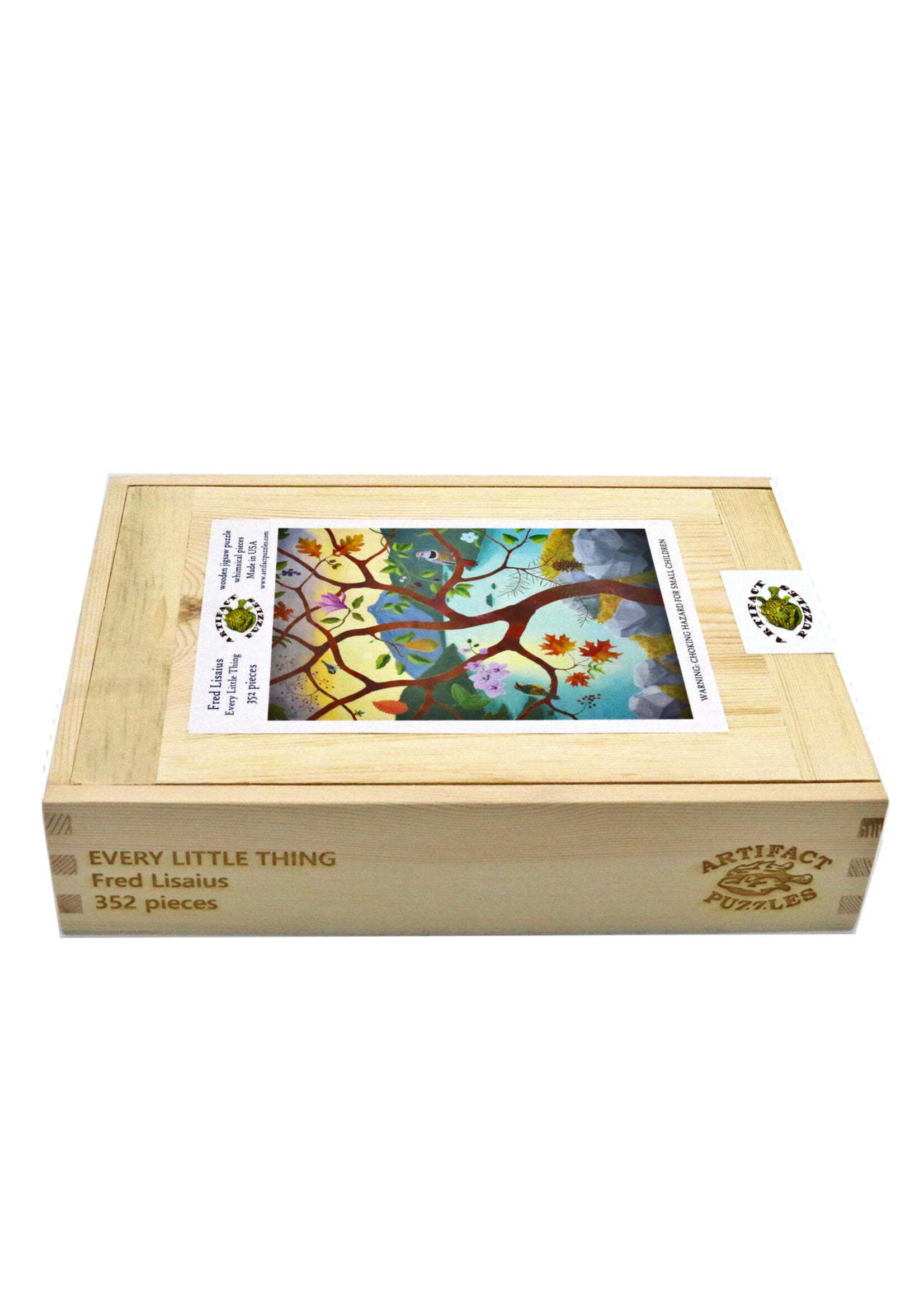 Artifact Puzzles "Every Little Thing" Fred Lisaius  Artifact Wooden Jigsaw Puzzle