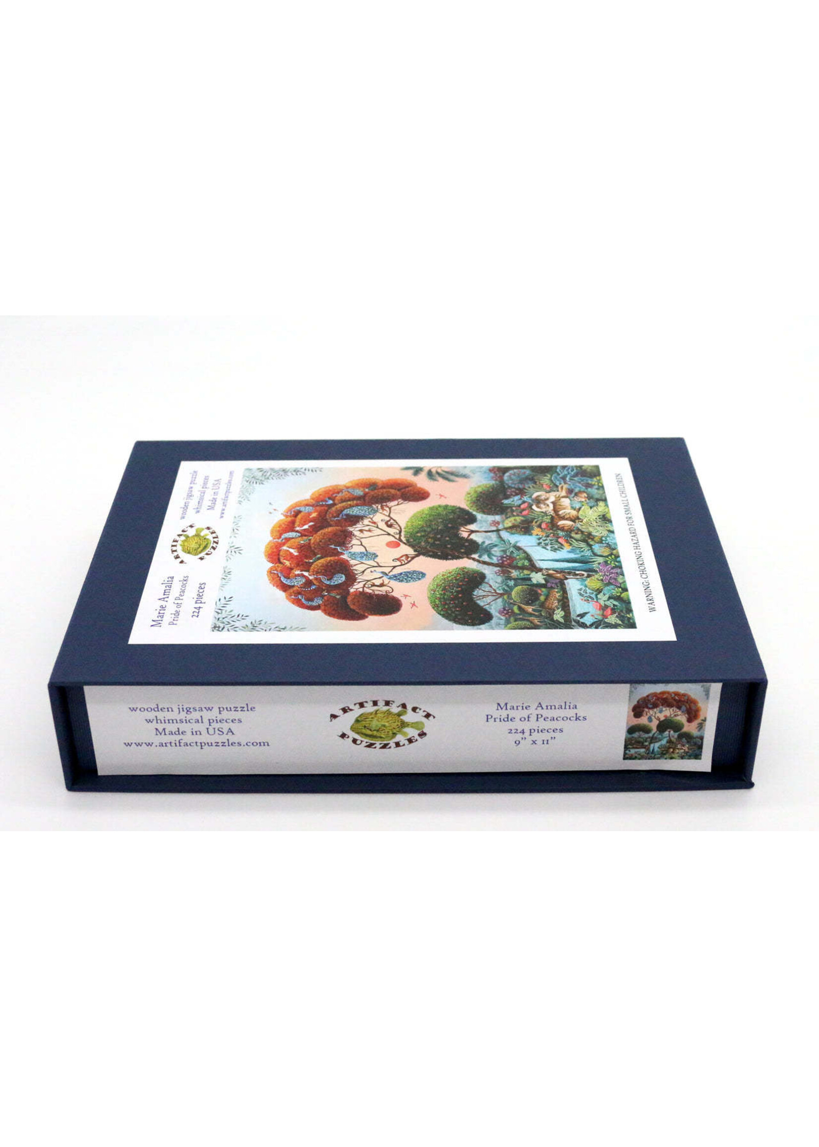 Artifact Puzzles "Pride of Peacocks" Marie Amalia Wooden Jigsaw Puzzle
