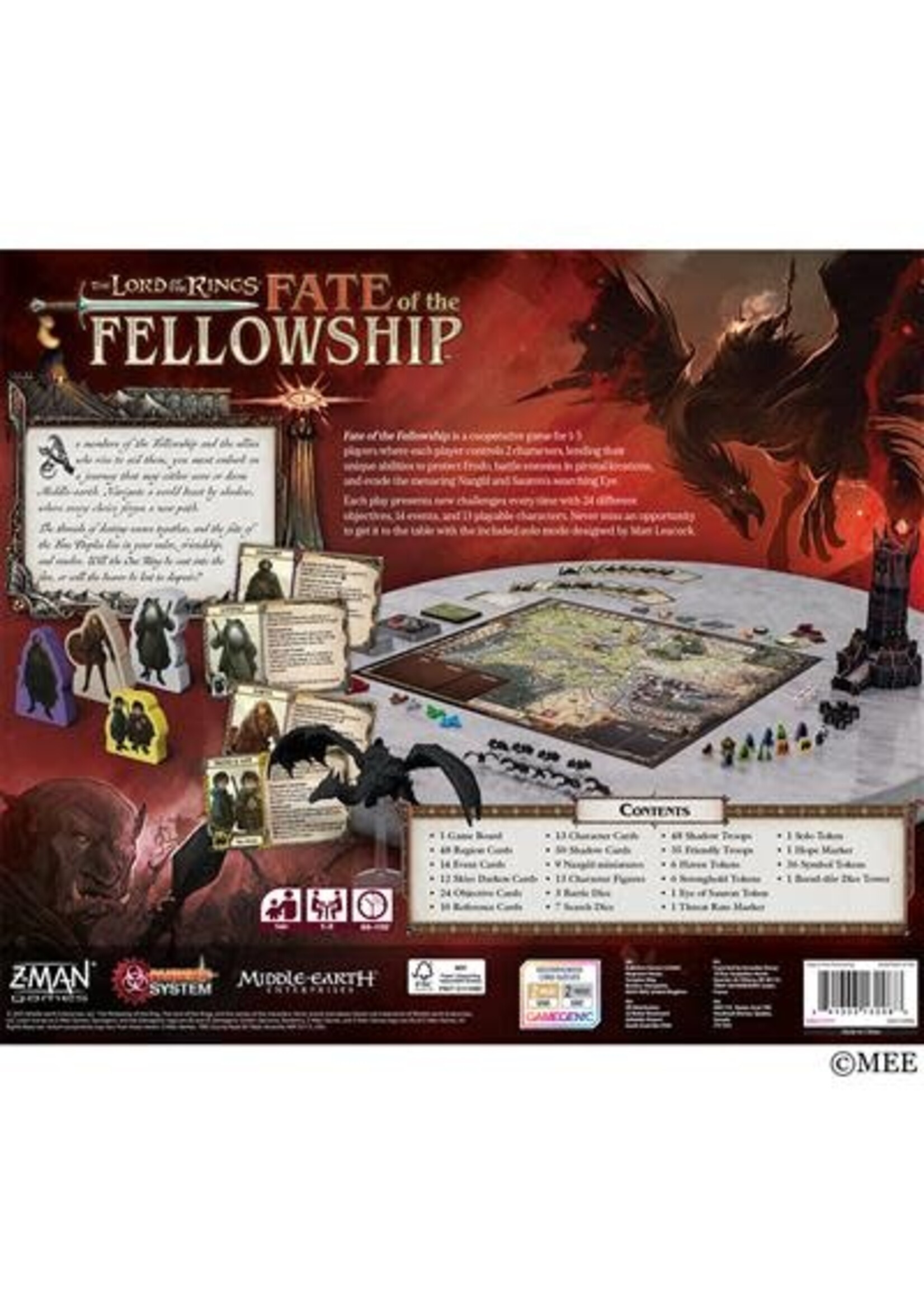 Z-Man Games The Lord of the Rings: Fate of the Fellowship