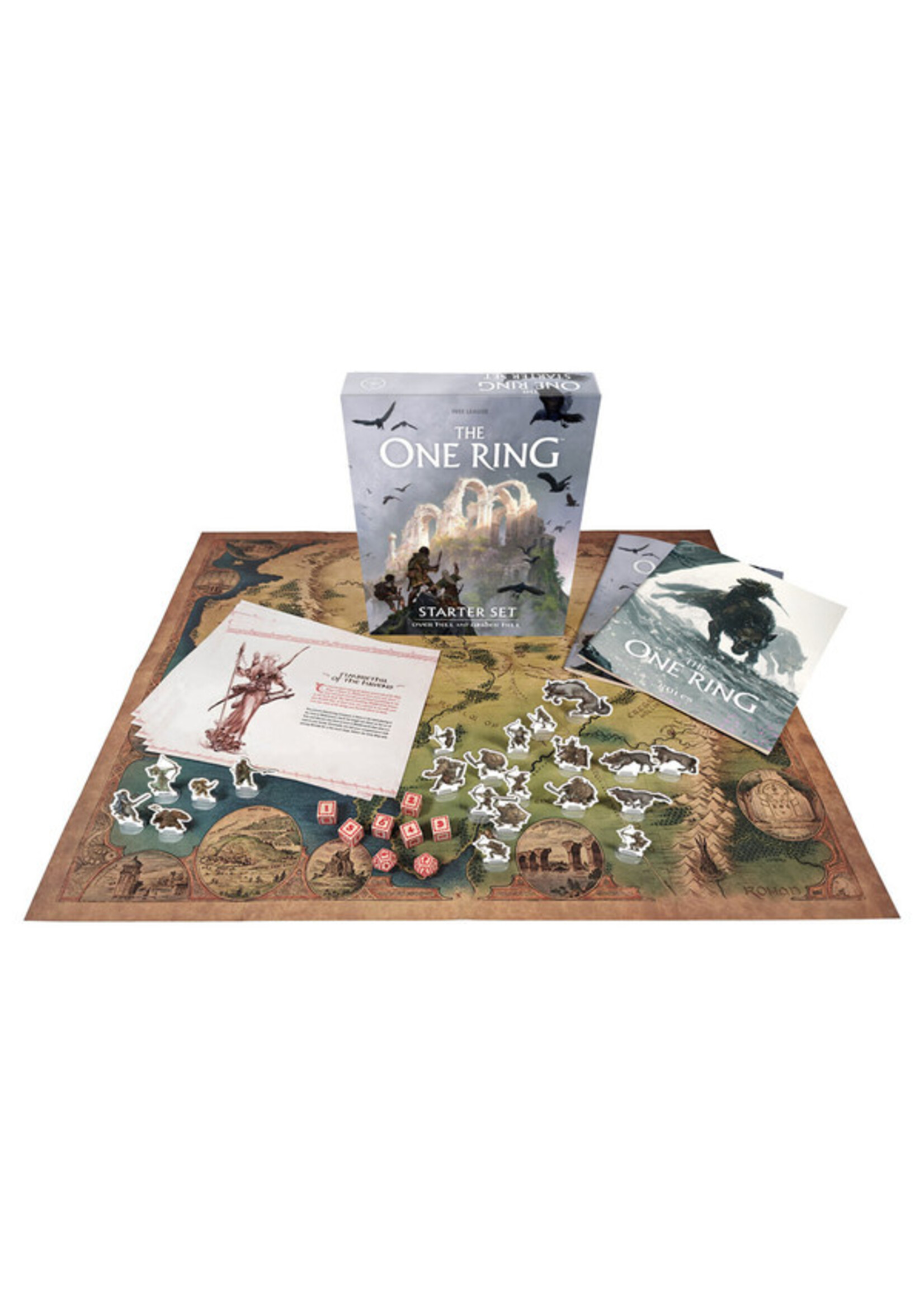 Free League Publishing The One Ring RPG: Starter Set - Over Hill & Under Hill