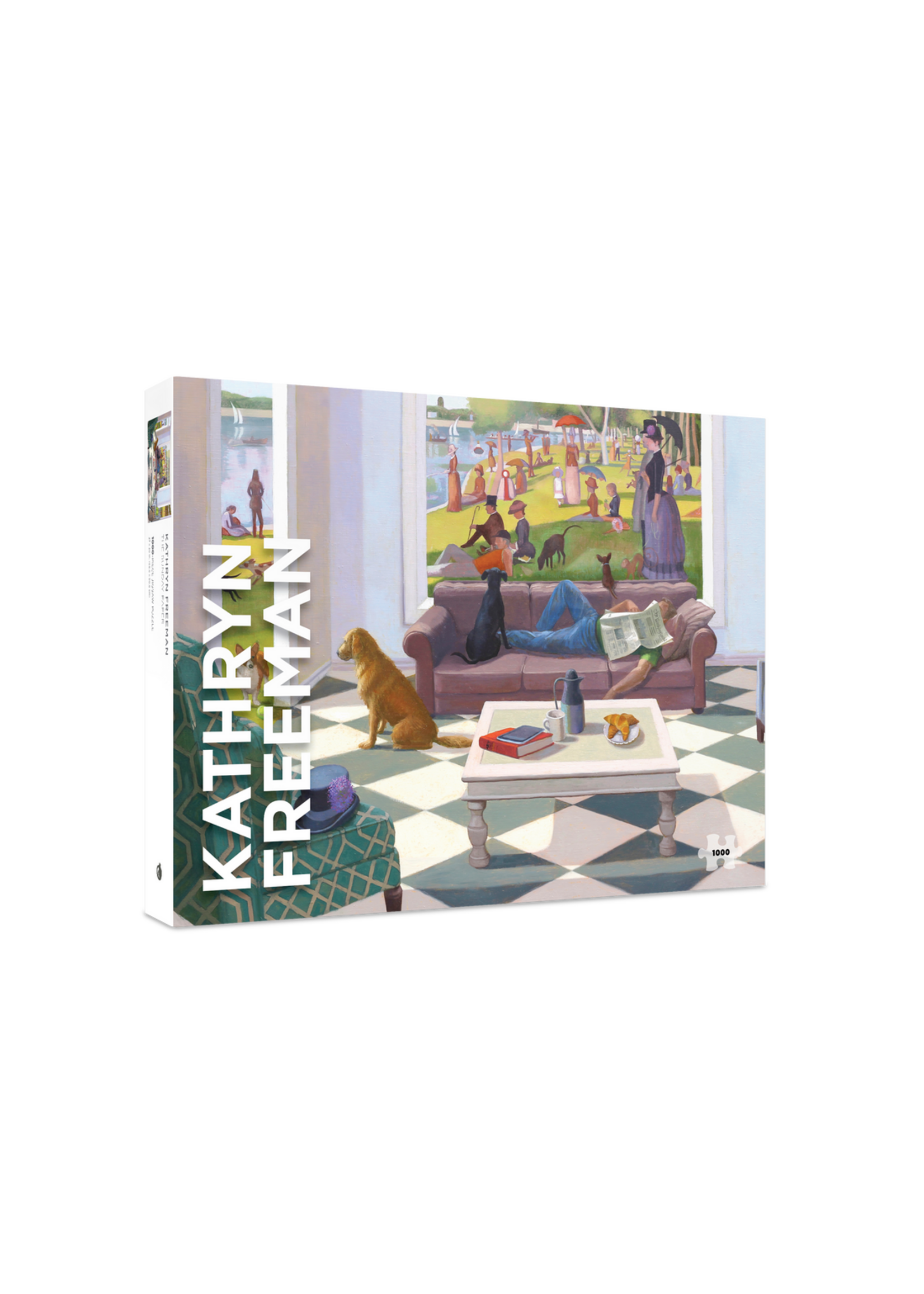 Pomegranate Kathryn Freeman: The Sunday Paper - 1000 Piece Puzzle