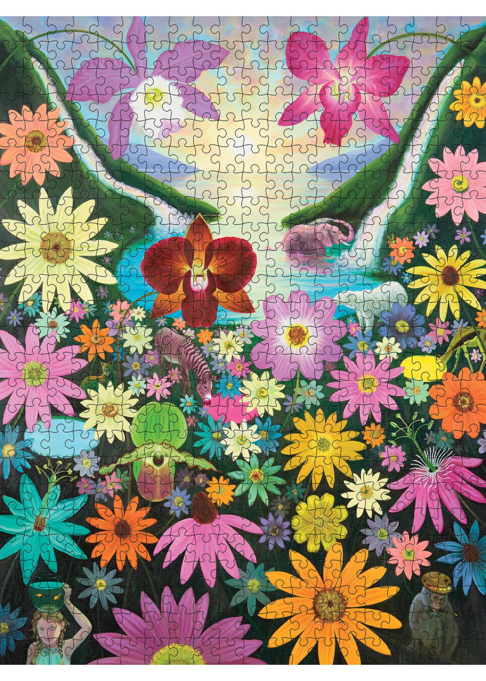Pomegranate L. C. Armstrong: "Rainbow Fall"  500 Piece Jigsaw Puzzle