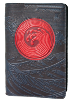 Oberon Design Oberon Large Leather Icon Journal - Zen Wave