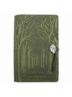 Oberon Design Oberon Large Leather Journal - Avenue of Trees - Fern