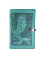 Oberon Design Oberon Small LeatherJournal - Mermaid - Teal