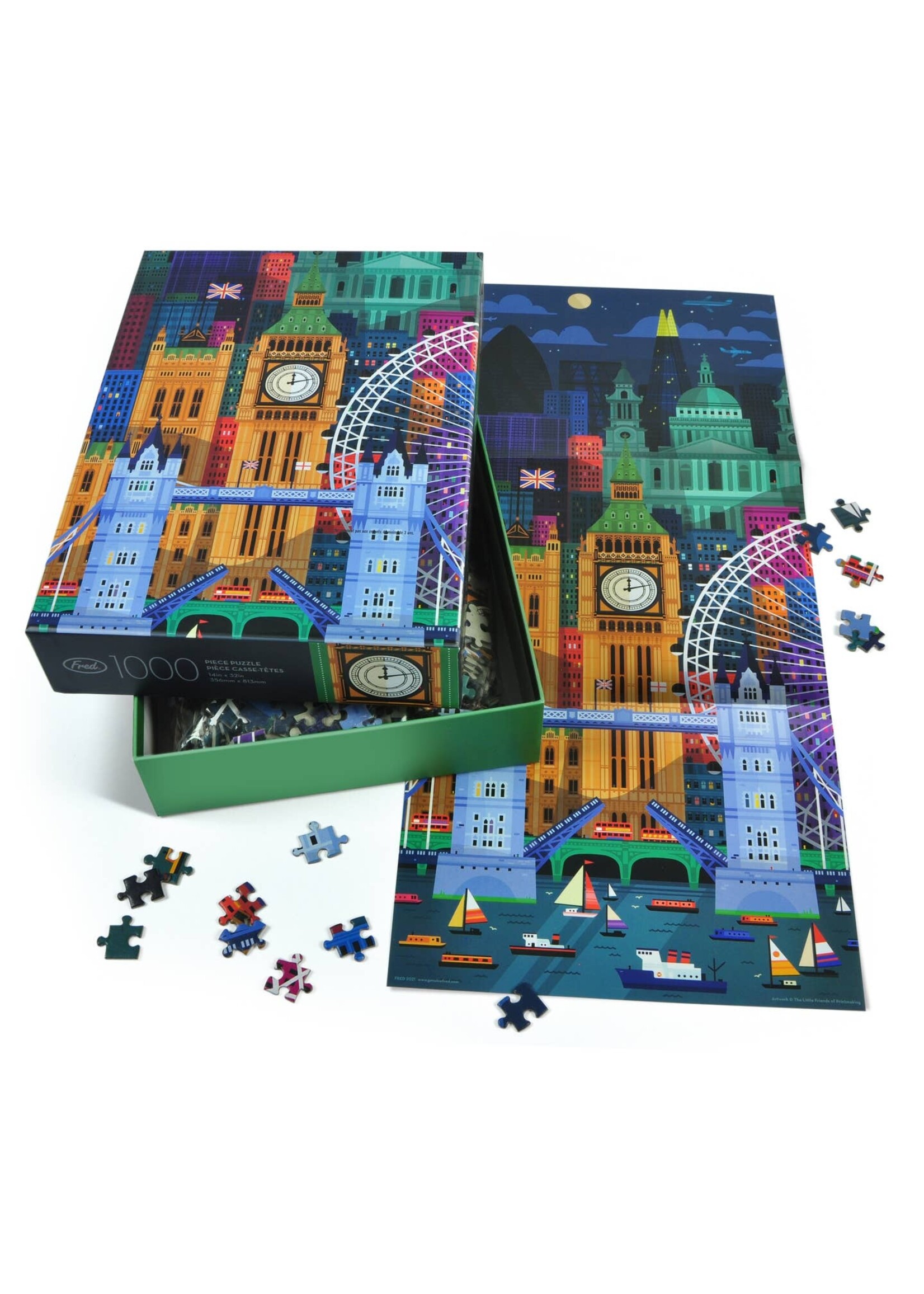Fred Distribution London by Little Friends of Printmaking, 1000 Piece Puzzle