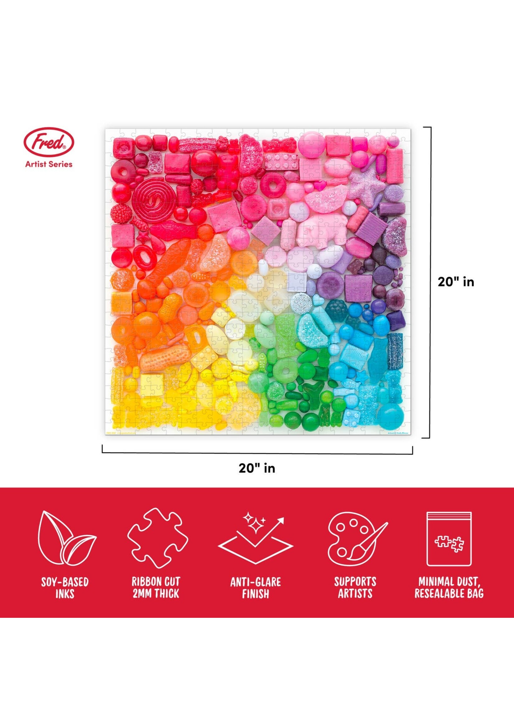 Fred Distribution Emily Blincoe - "Sugar Spectrum" 500 Piece Puzzle